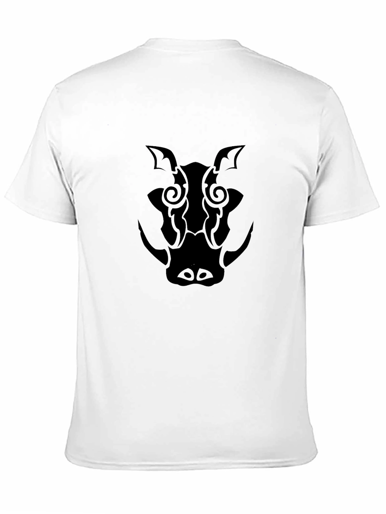 Tribal Boar Graphic T-Shirt - Classic Black