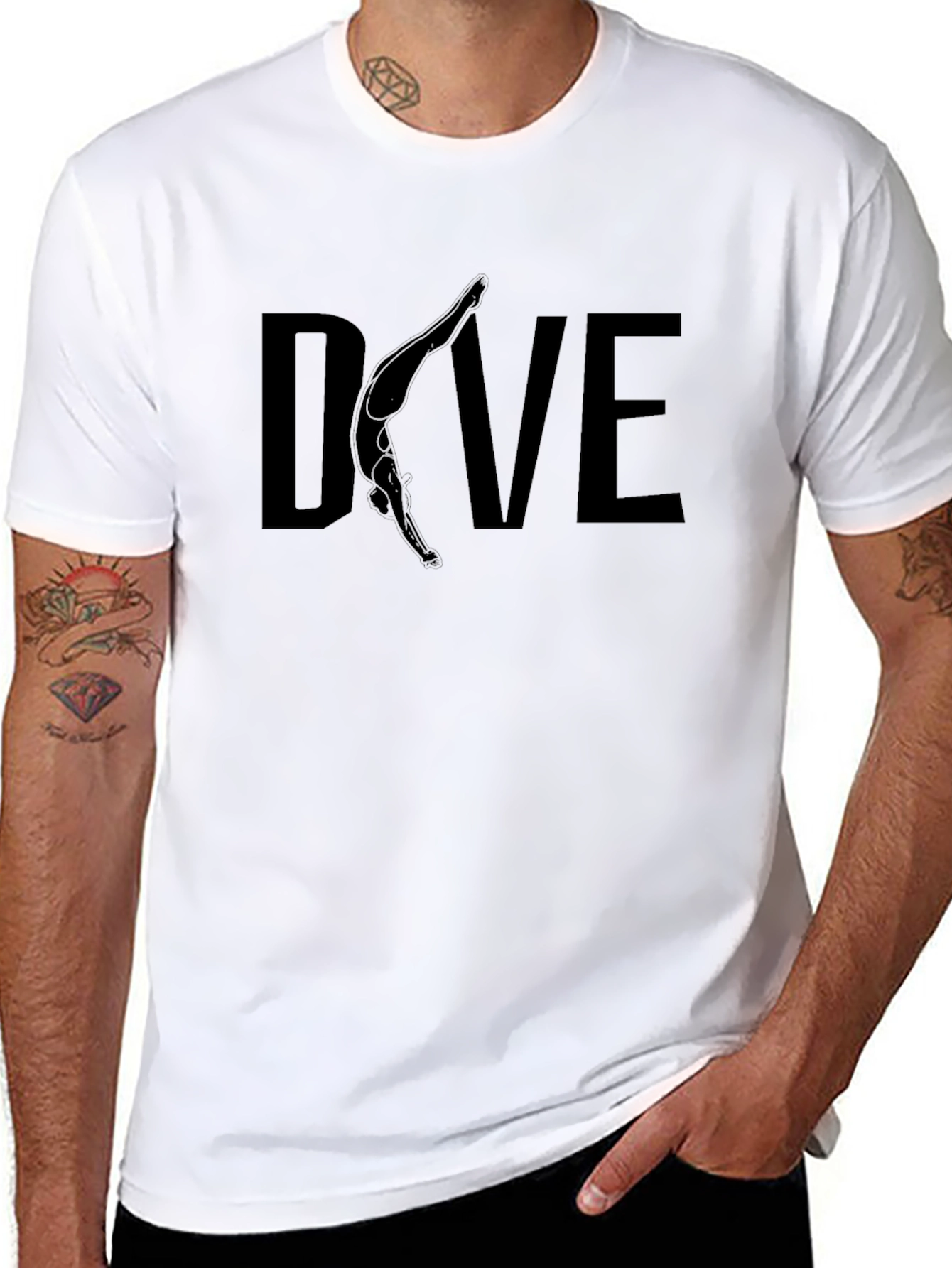 DIVE T-Shirt | Black Cotton Tee