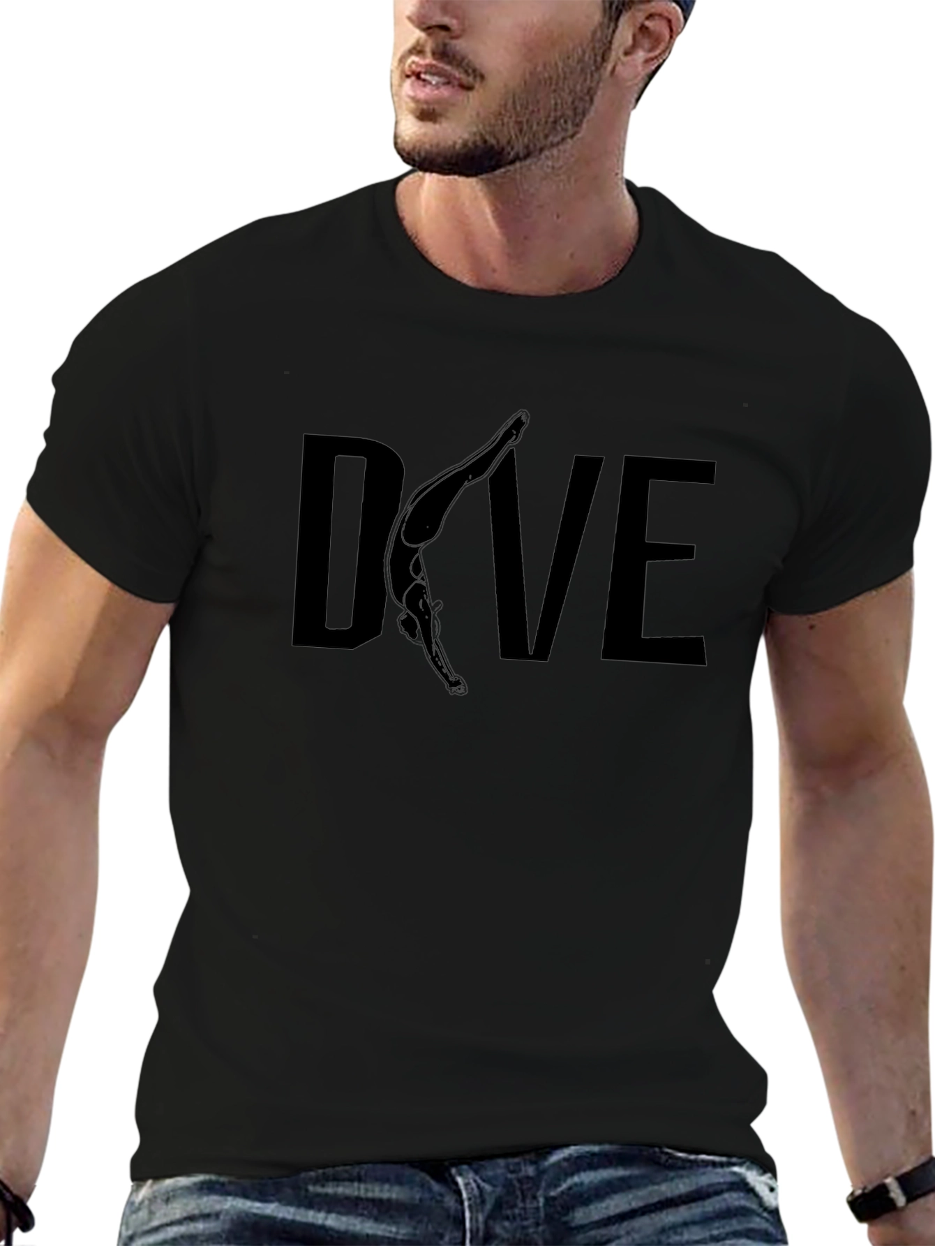 DIVE T-Shirt | Black Cotton Tee