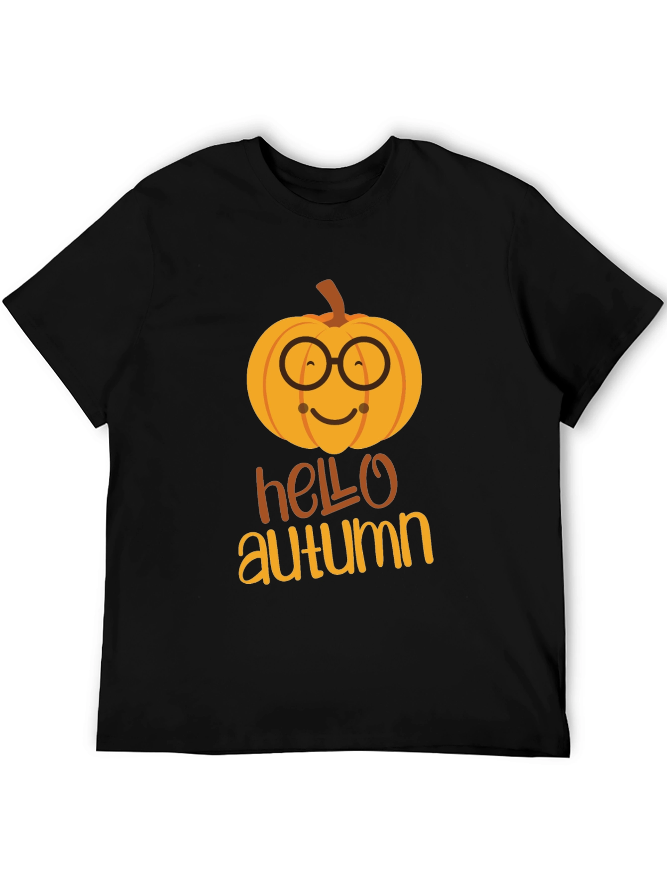 Hello Autumn Pumpkin Graphic T-Shirt