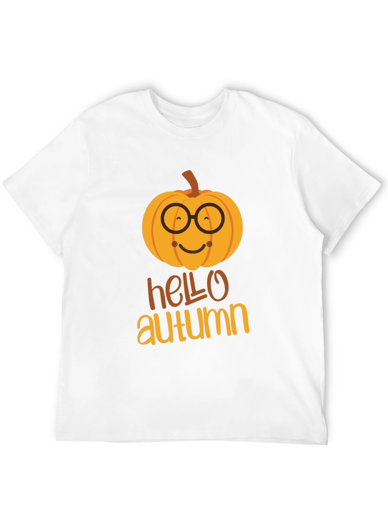 Hello Autumn Pumpkin Graphic T-Shirt