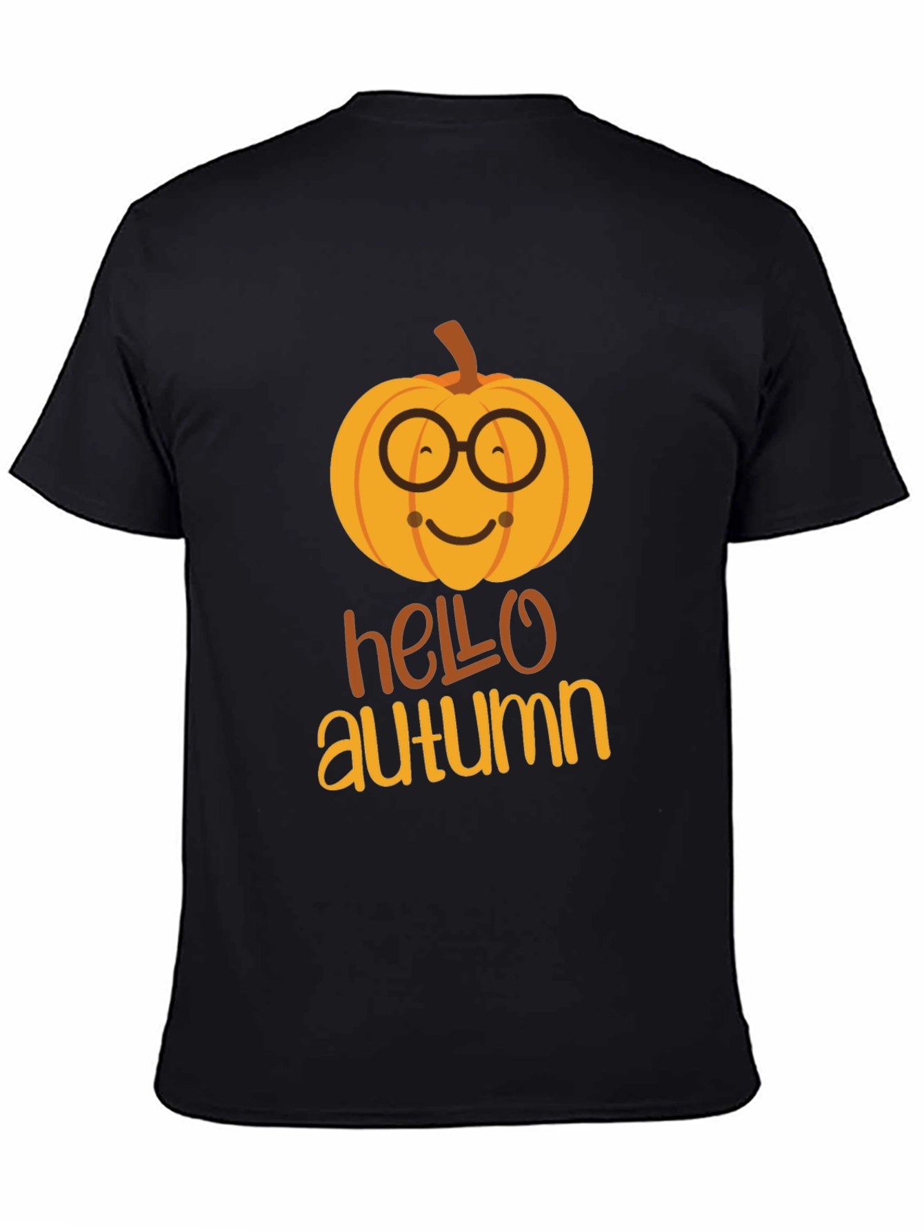 Hello Autumn Pumpkin Graphic T-Shirt