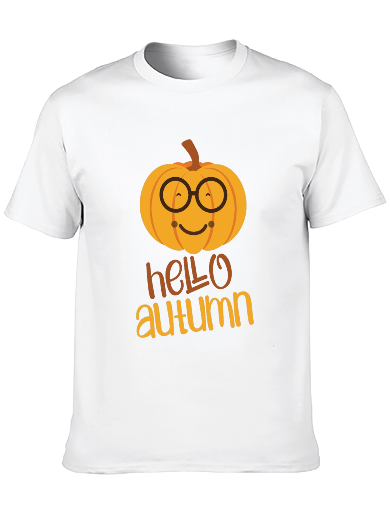Hello Autumn Pumpkin Graphic T-Shirt