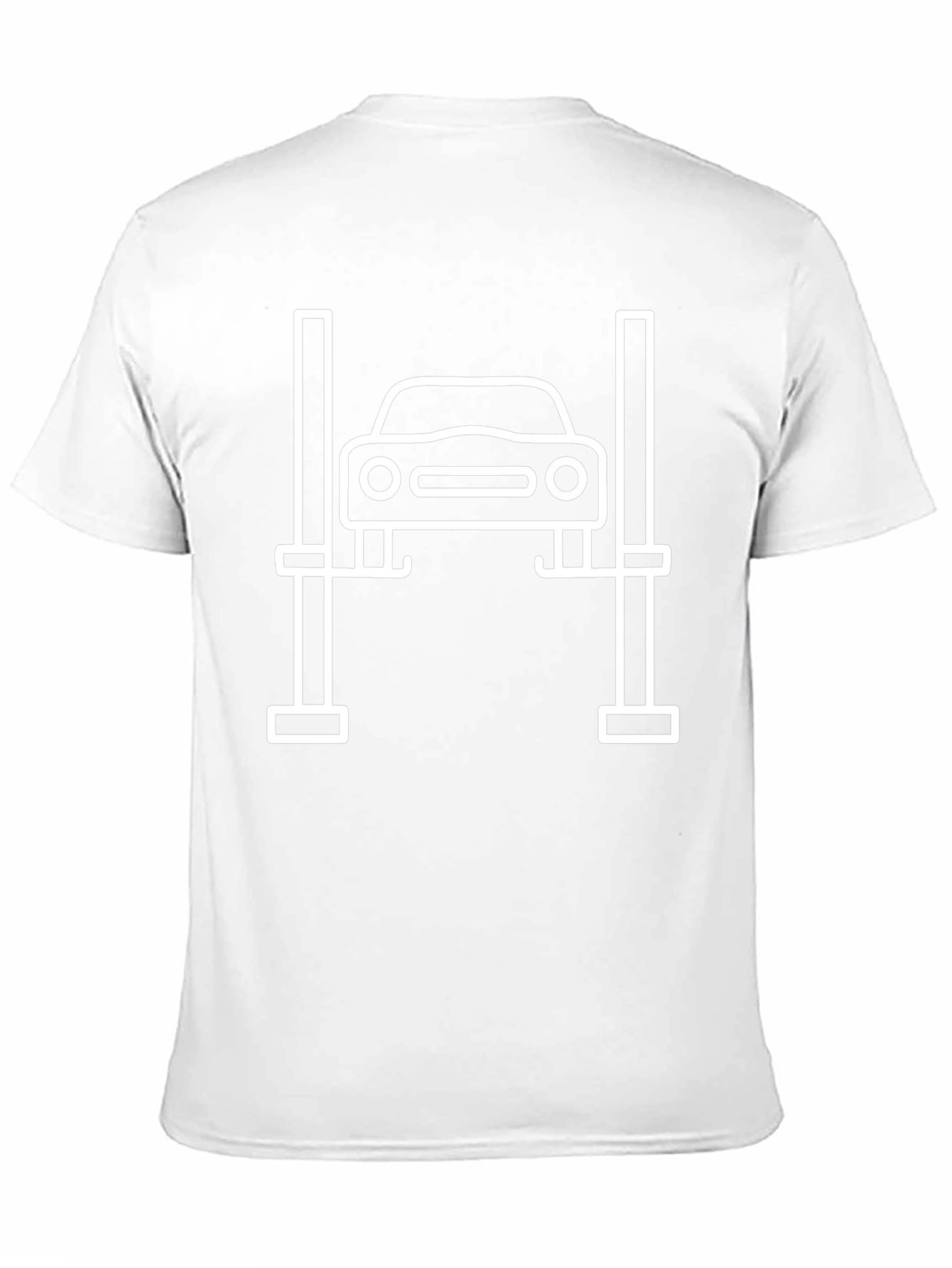Car Lift Graphic Tee - Mechanic Humor Shirt