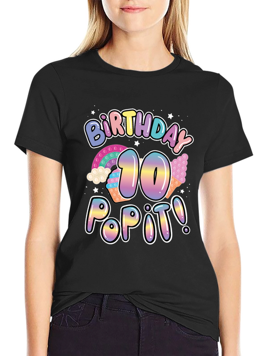 Birthday 10 Pop It T-shirt