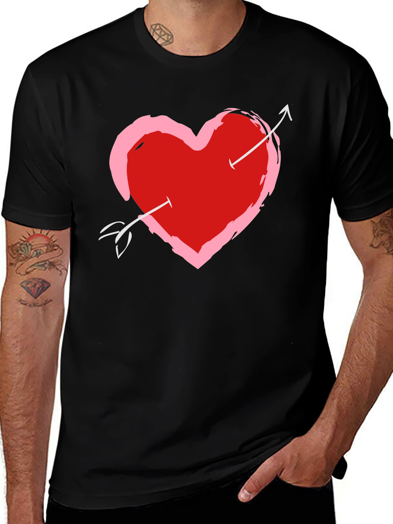 Heart with Arrow T-Shirt - Valentines Day Gift