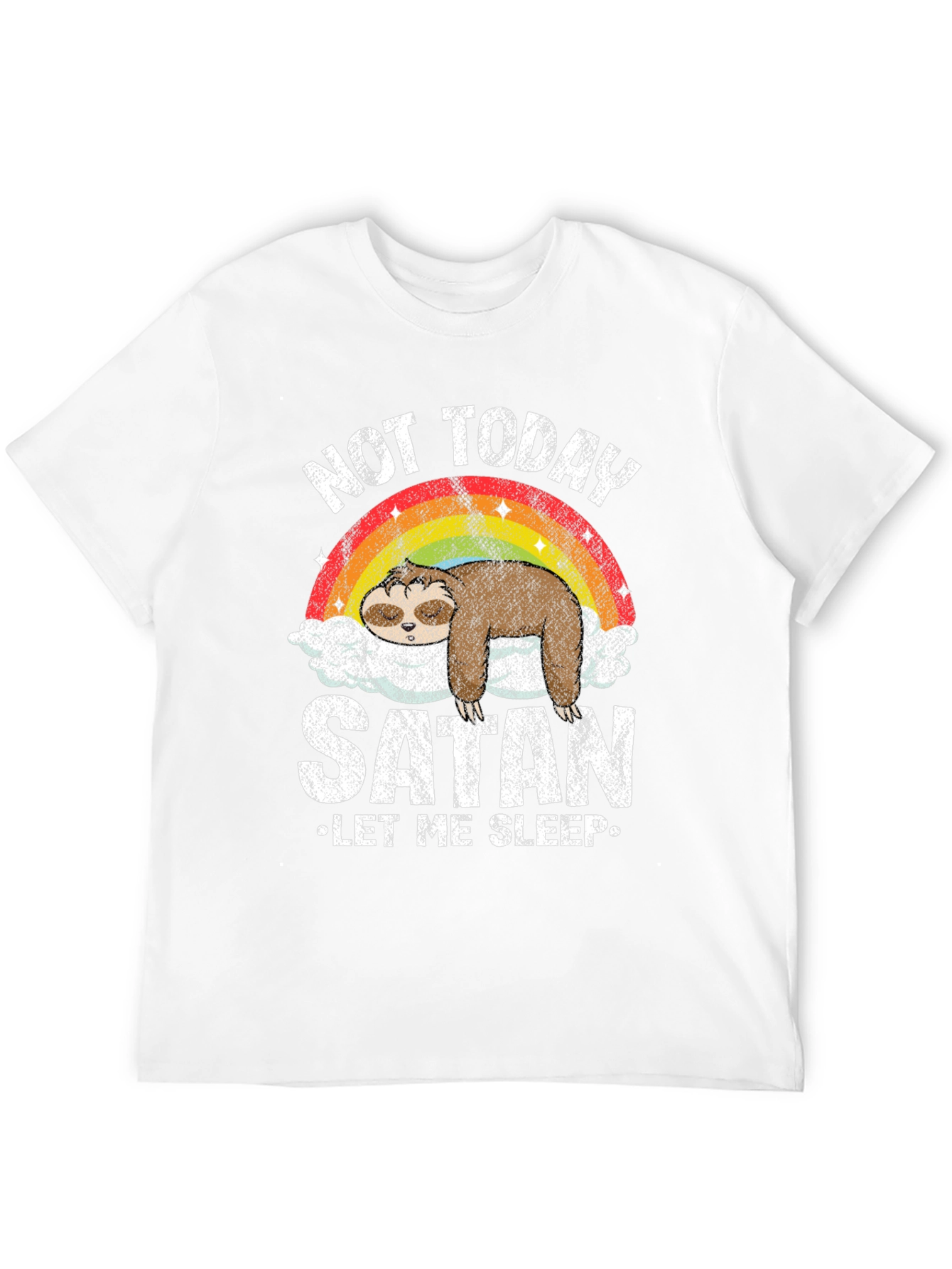 Not Today Satan Sloth Graphic Tee