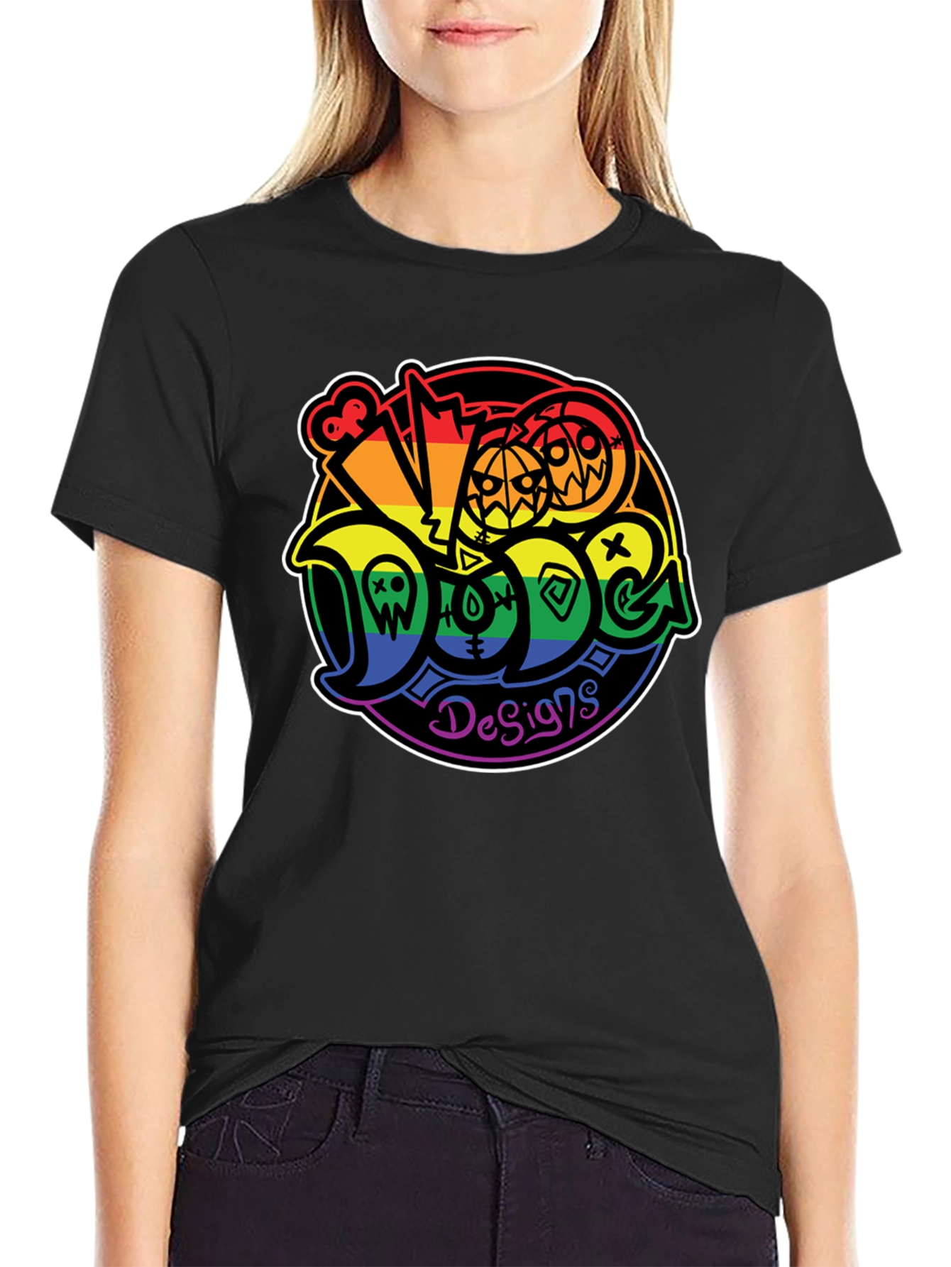 Doge Designs Rainbow Halloween T-Shirt