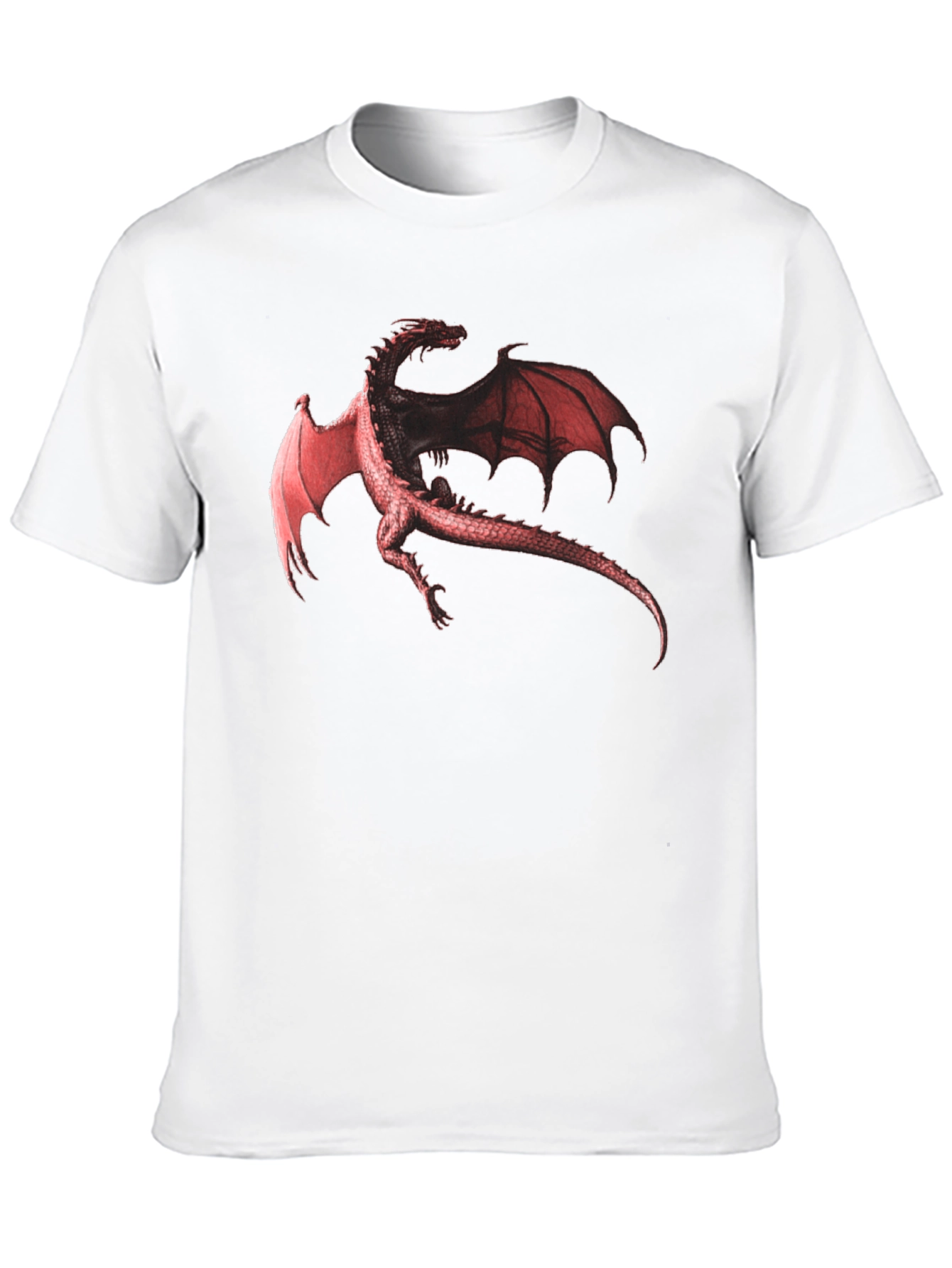 Dragon Graphic Print Black T-Shirt