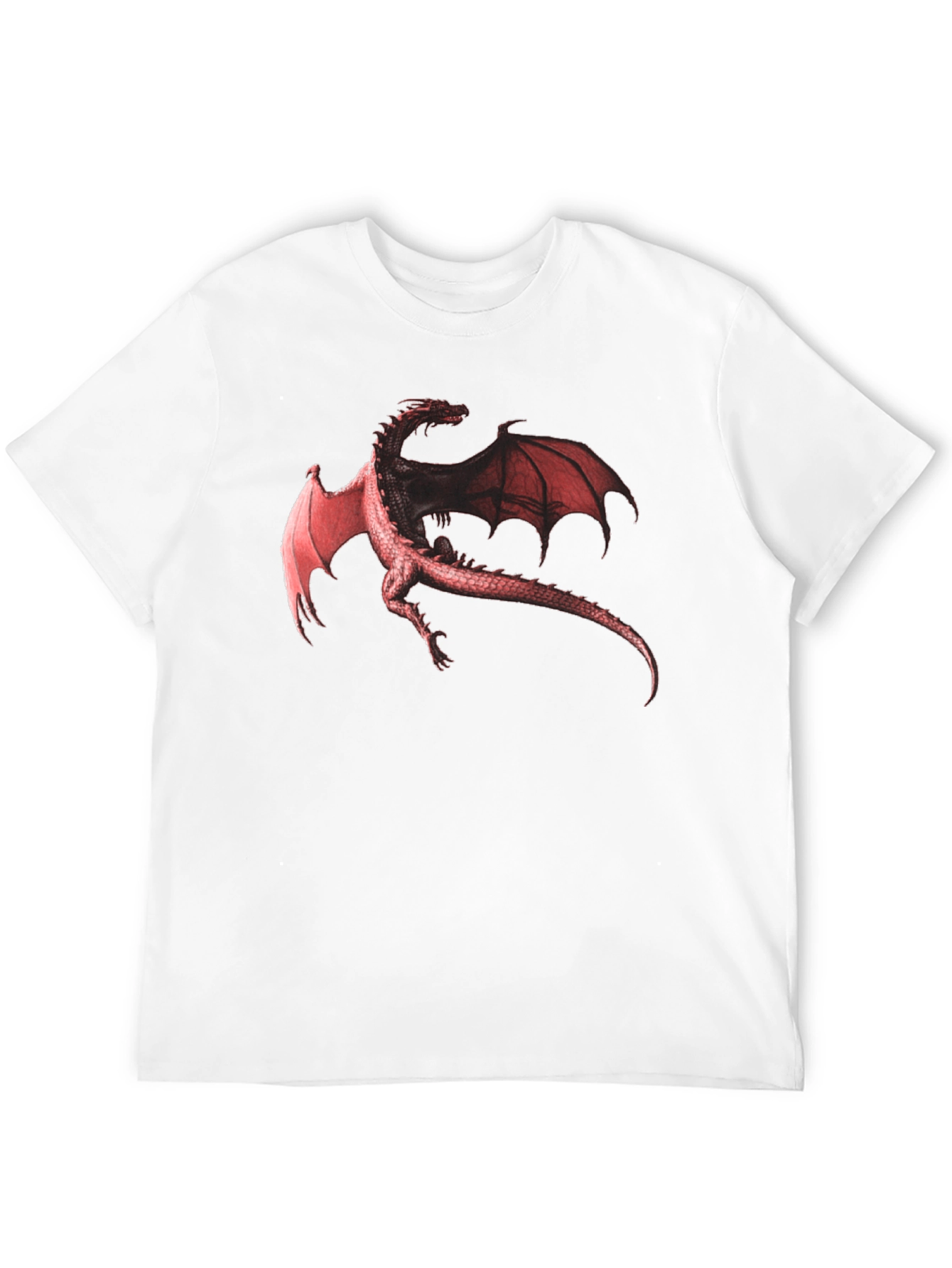 Dragon Graphic Print Black T-Shirt
