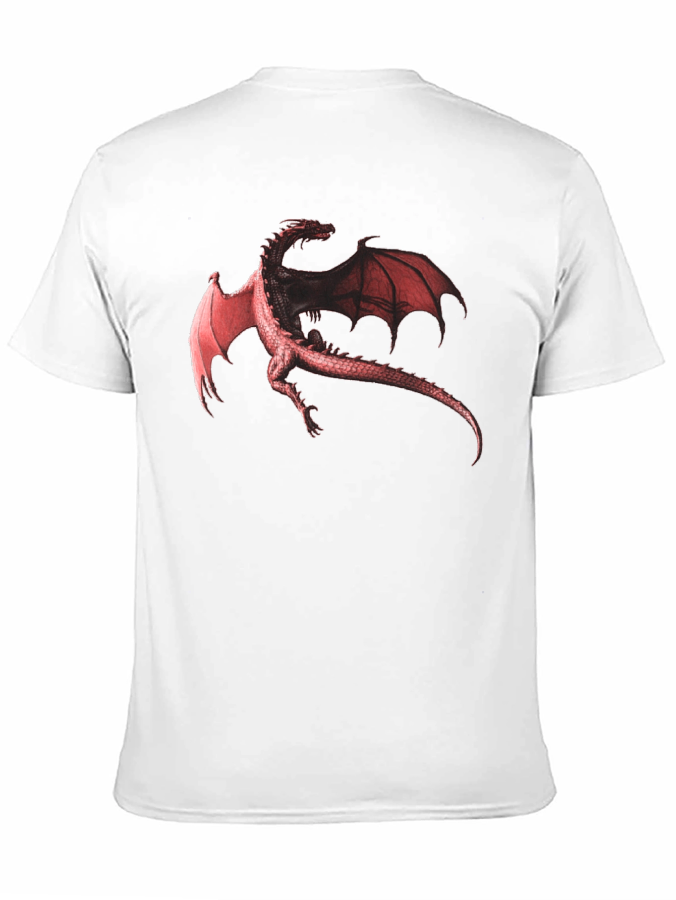 Dragon Graphic Print Black T-Shirt