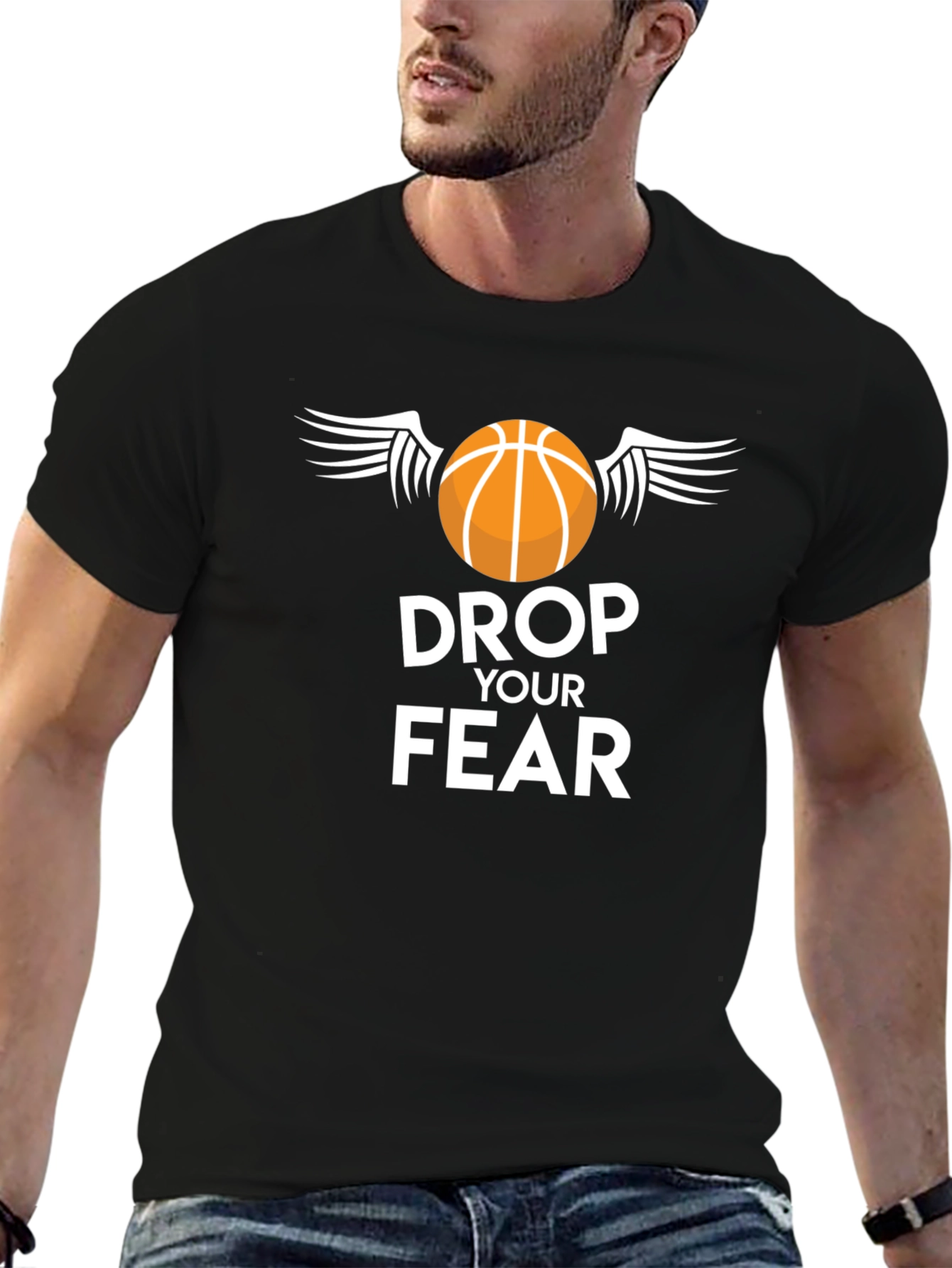 Drop Your Fear Basketball T-Shirt