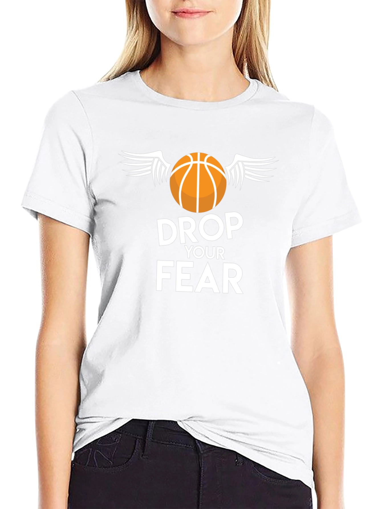 Drop Your Fear Basketball T-Shirt