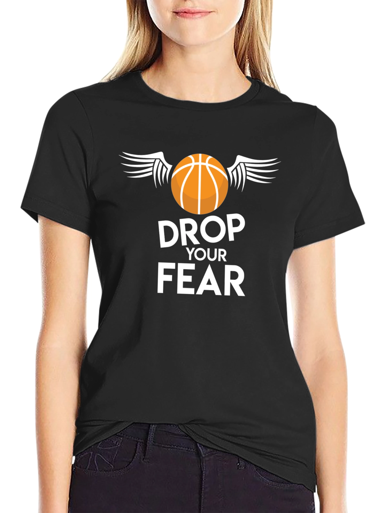 Drop Your Fear Basketball T-Shirt
