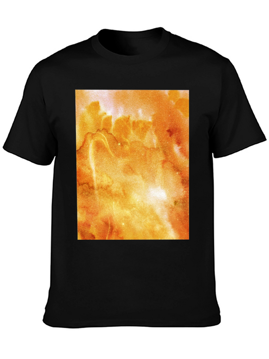 Abstract Orange Watercolor T-Shirt