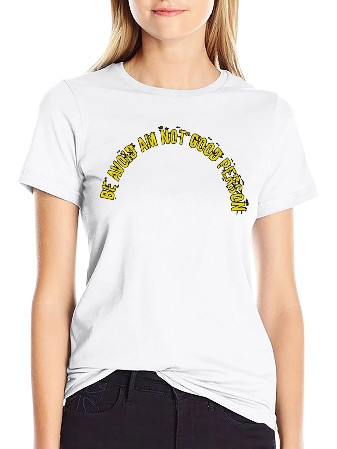 Be Avoid Am Not Good Person Graphic Tee
