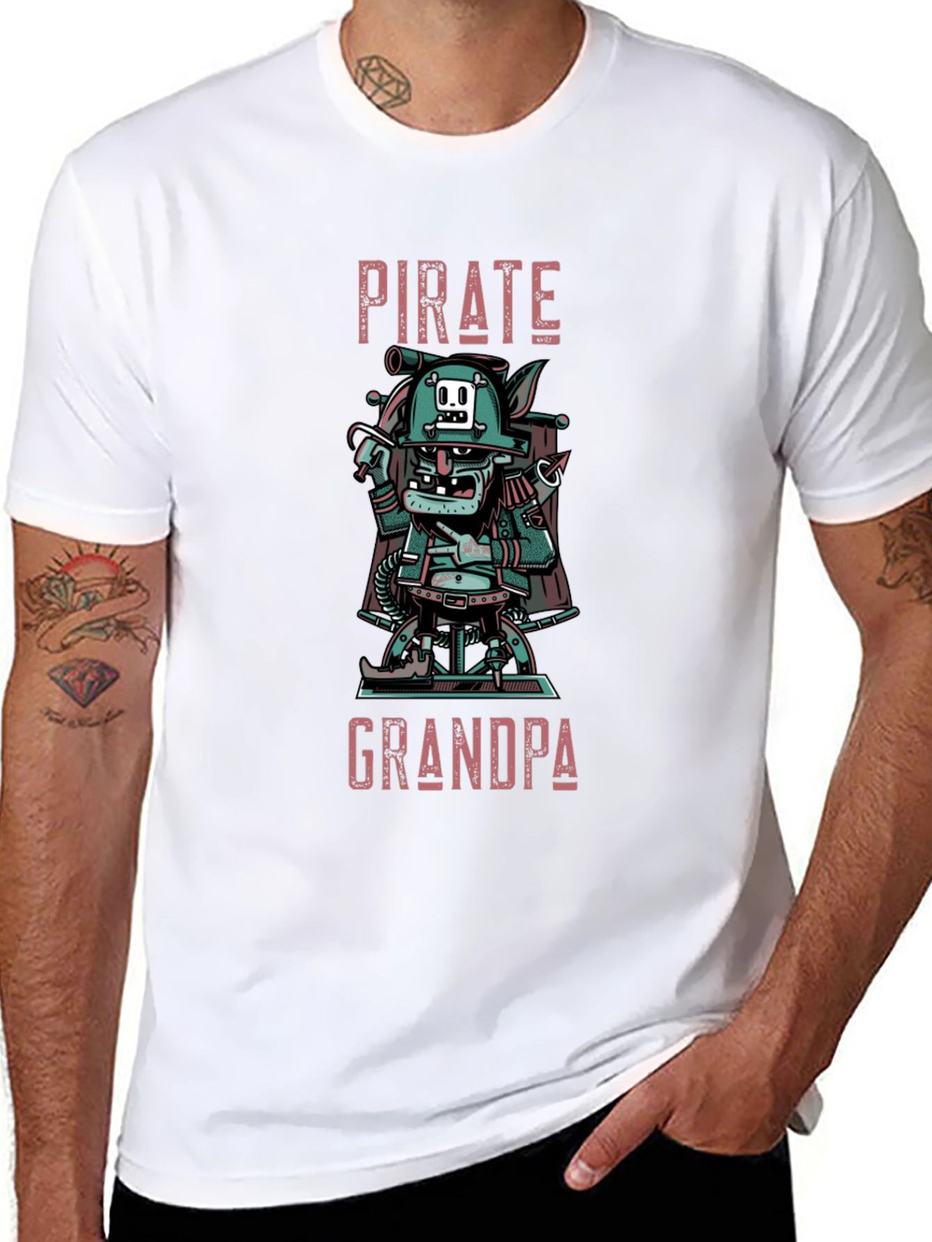 Pirate Grandpa Graphic T-Shirt