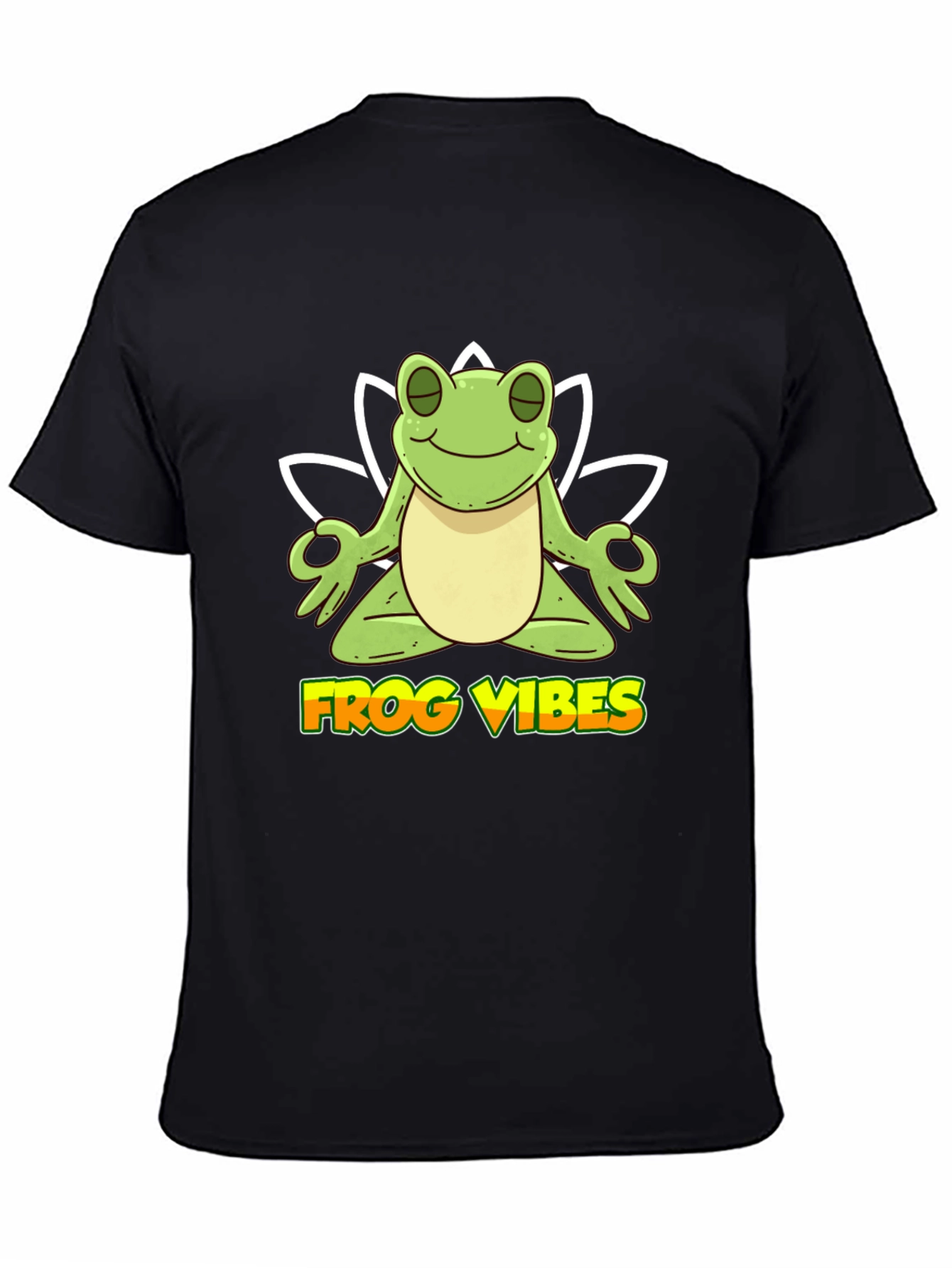 Frog Vibes Graphic T-Shirt Yoga Frog Tee