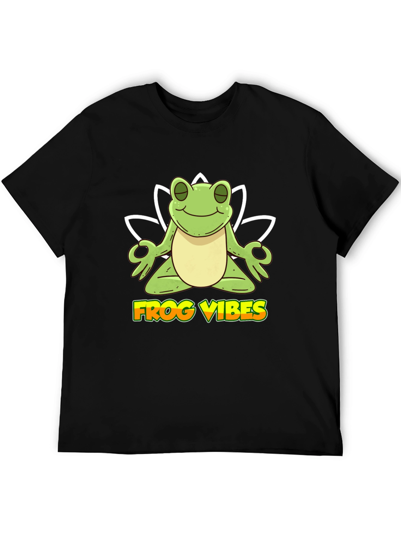 Frog Vibes Graphic T-Shirt Yoga Frog Tee