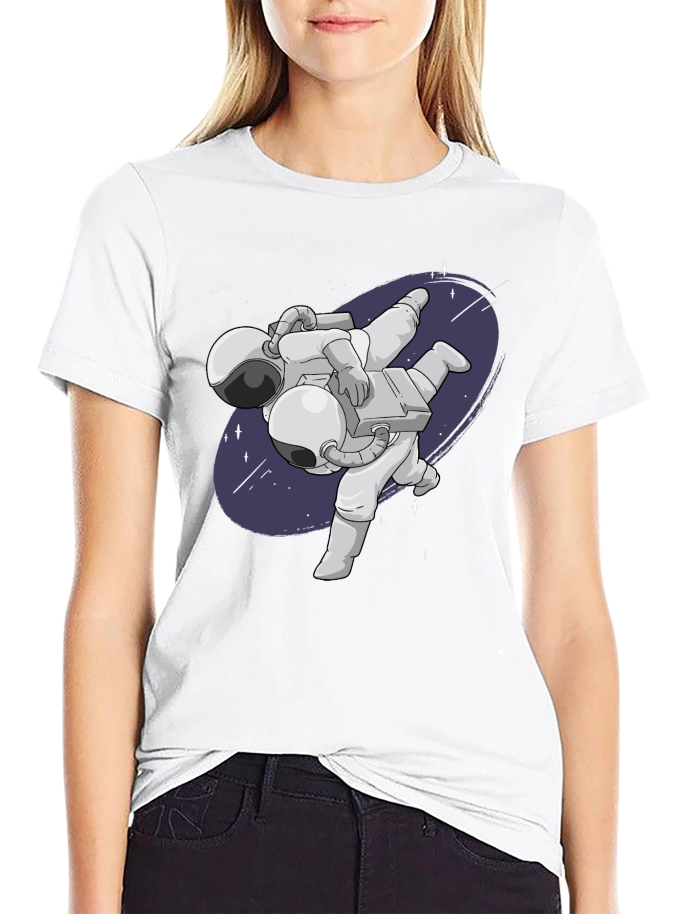 Astronaut Judo Black T-Shirt