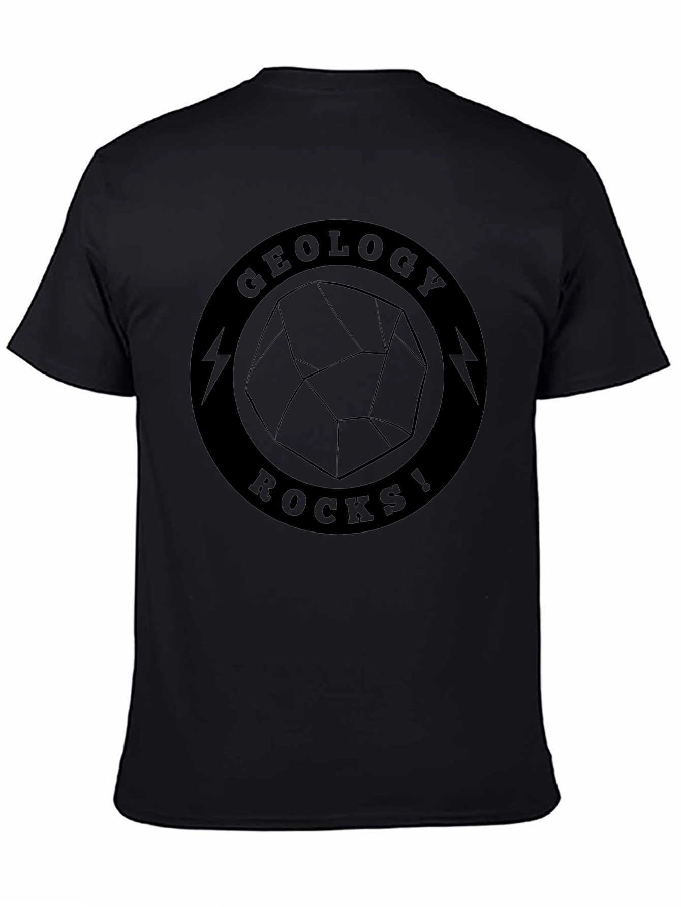 Geology Rocks! Black Graphic T-Shirt
