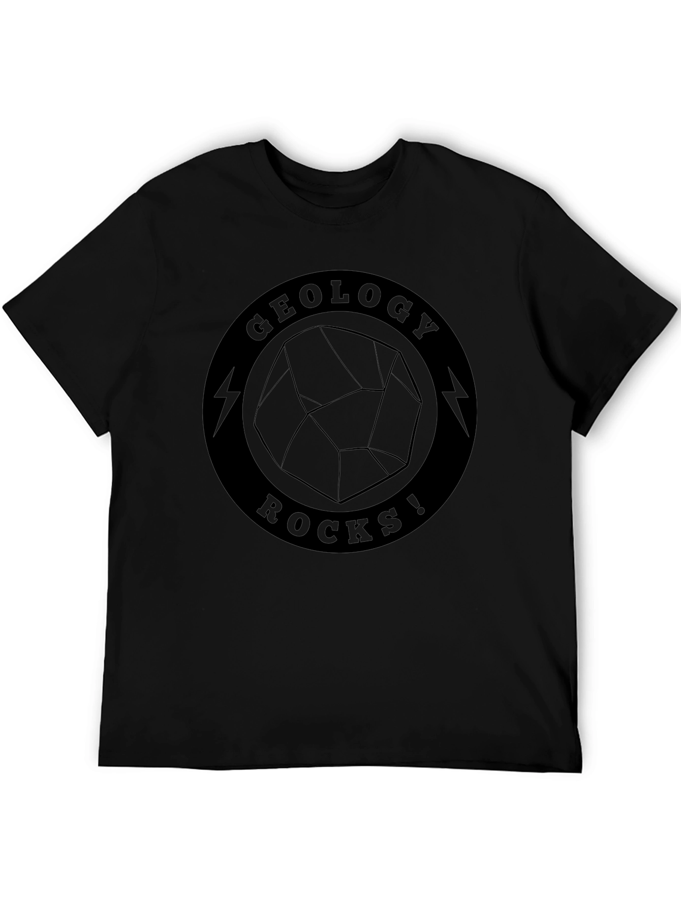 Geology Rocks! Black Graphic T-Shirt