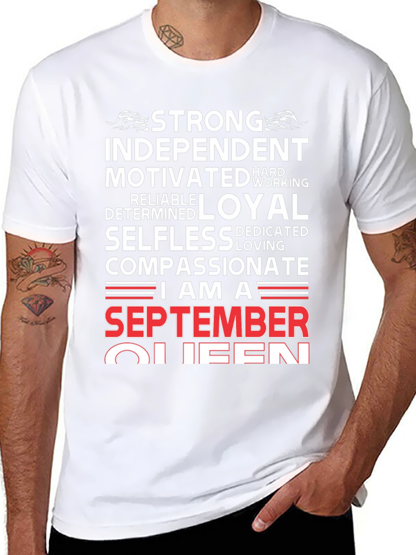 September Queen Graphic T-Shirt - Strong Independent Woman