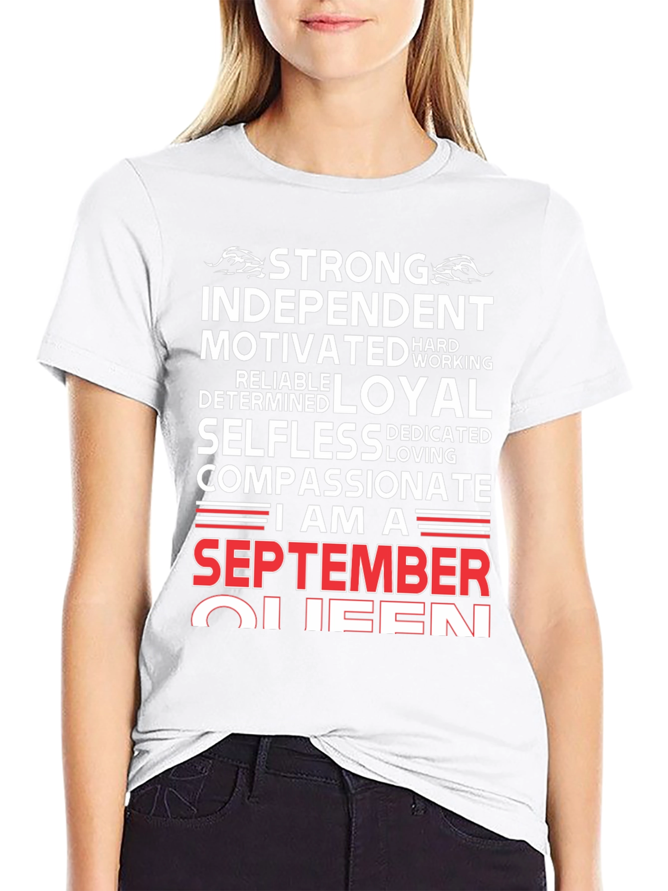 September Queen Graphic T-Shirt - Strong Independent Woman