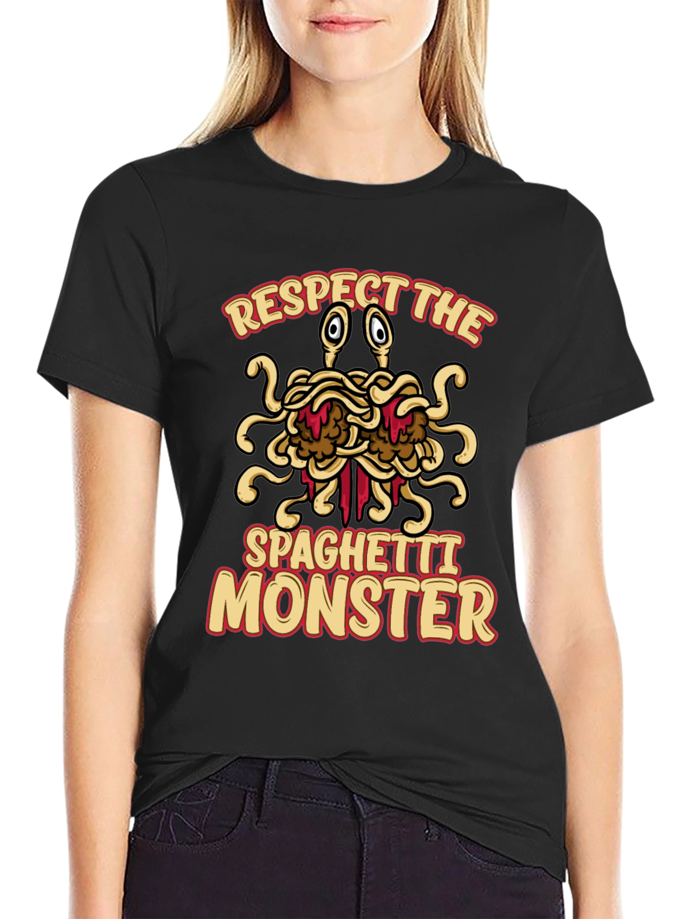 Respect The Spaghetti Monster Graphic Tee