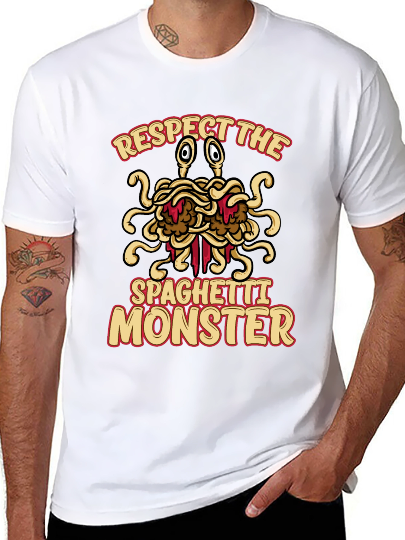 Respect The Spaghetti Monster Graphic Tee