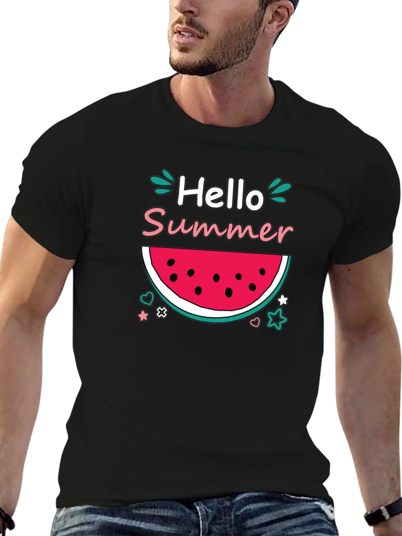 Hello Summer Watermelon Graphic Tee