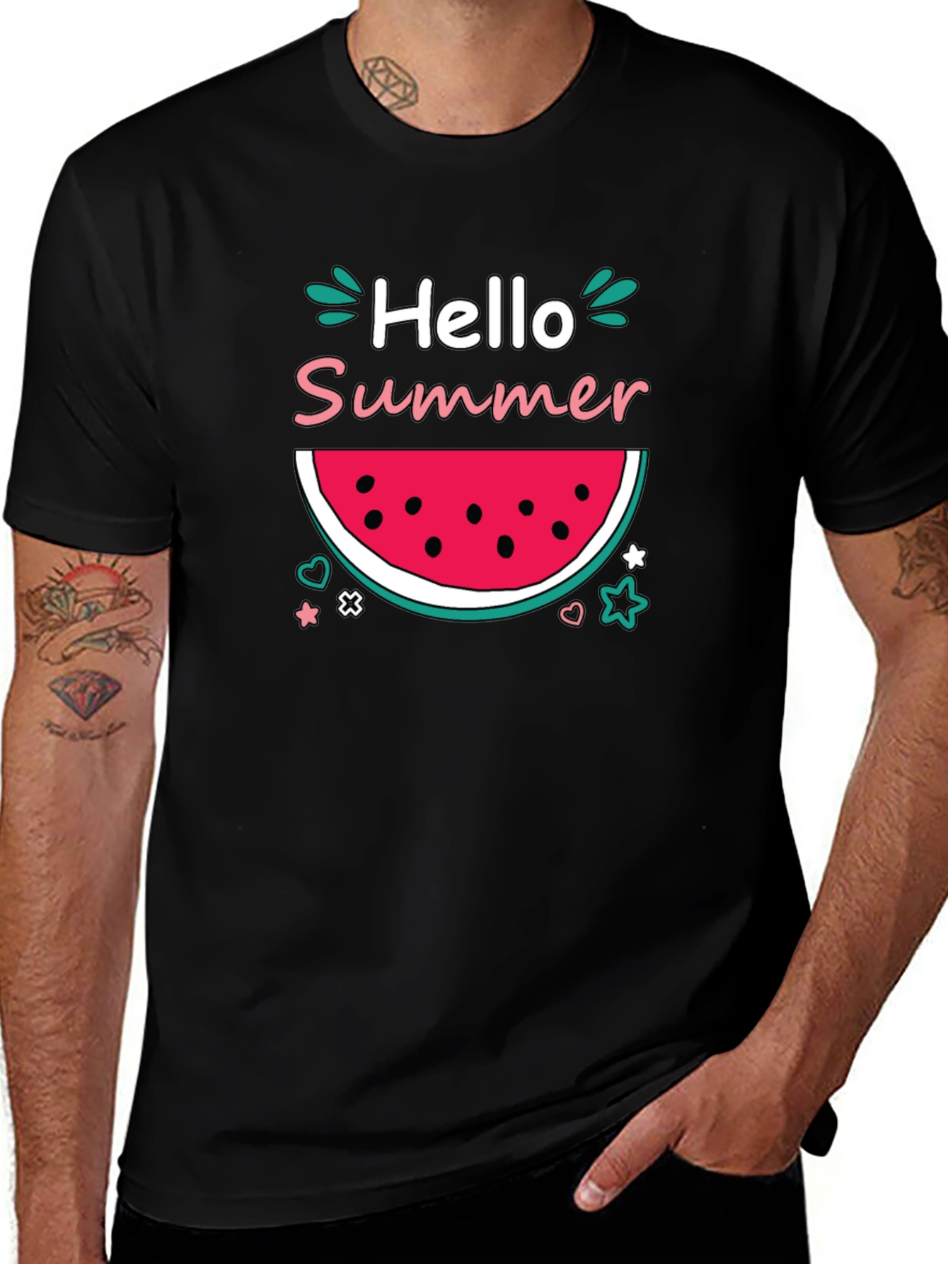 Hello Summer Watermelon Graphic Tee