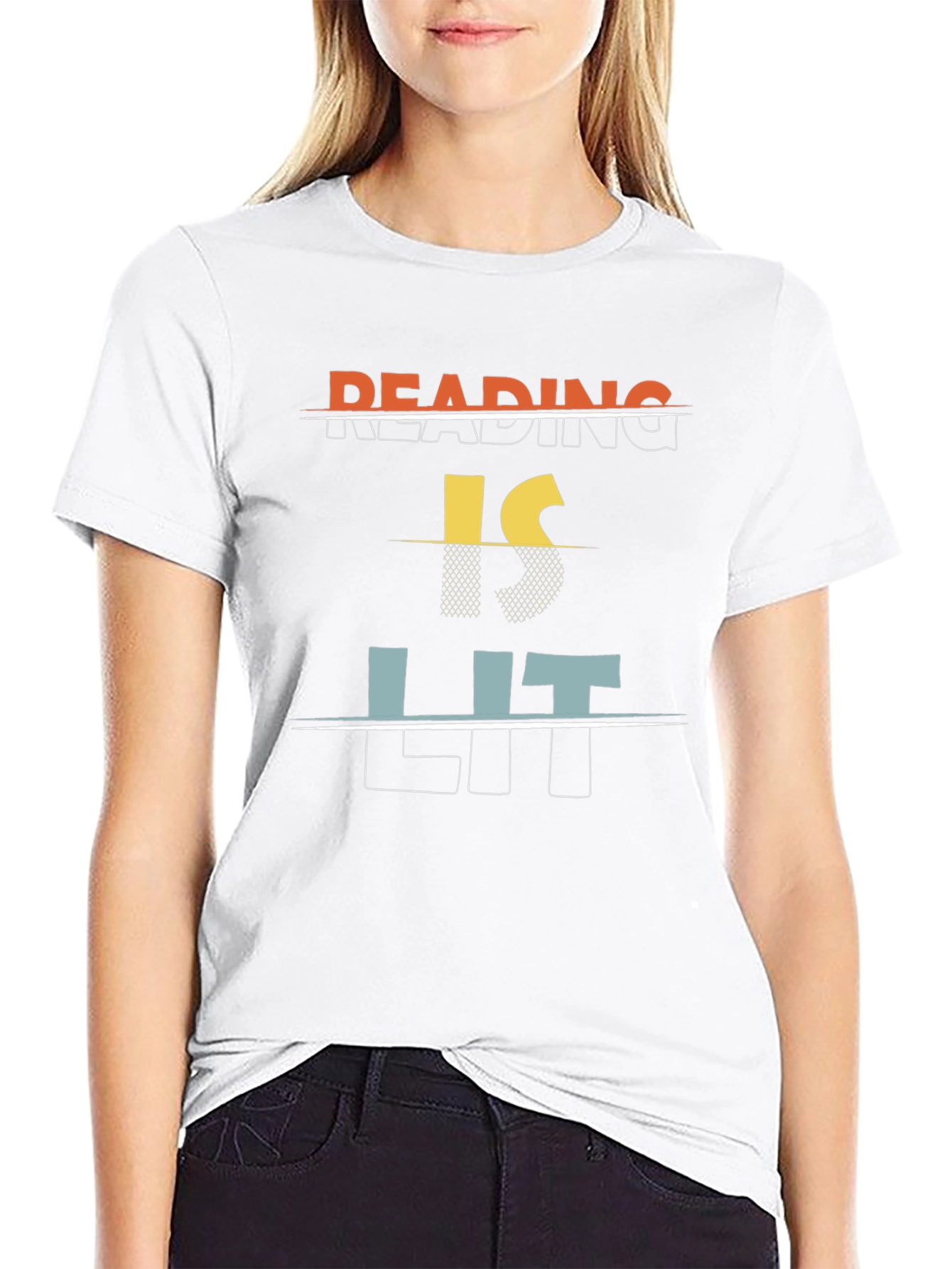 Reading is Lit Black Graphic Tee
