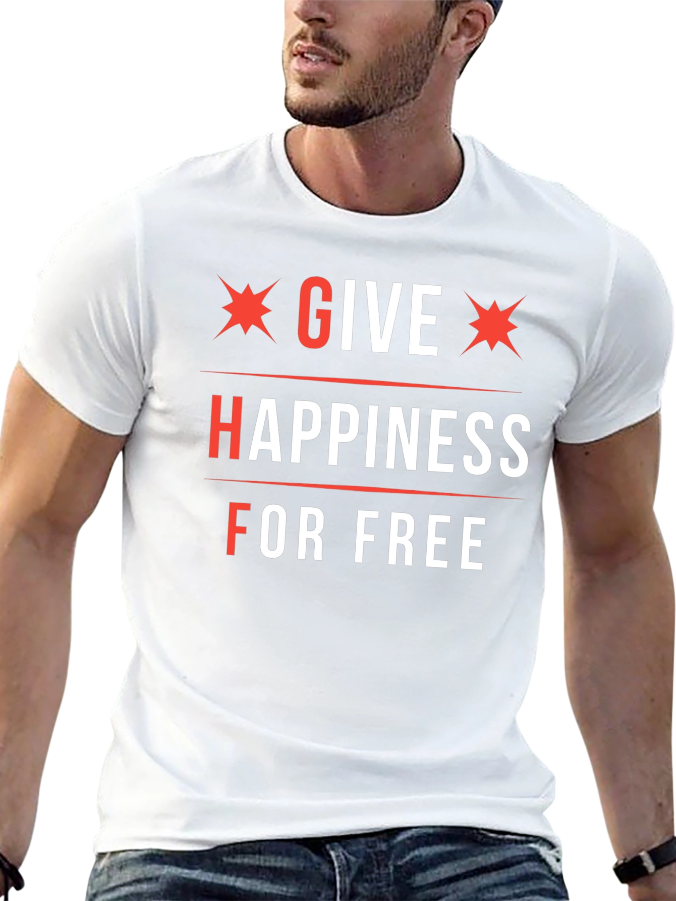 Give Happiness For Free Graphic Tee