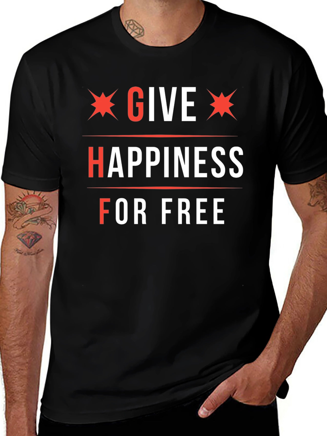 Give Happiness For Free Graphic Tee