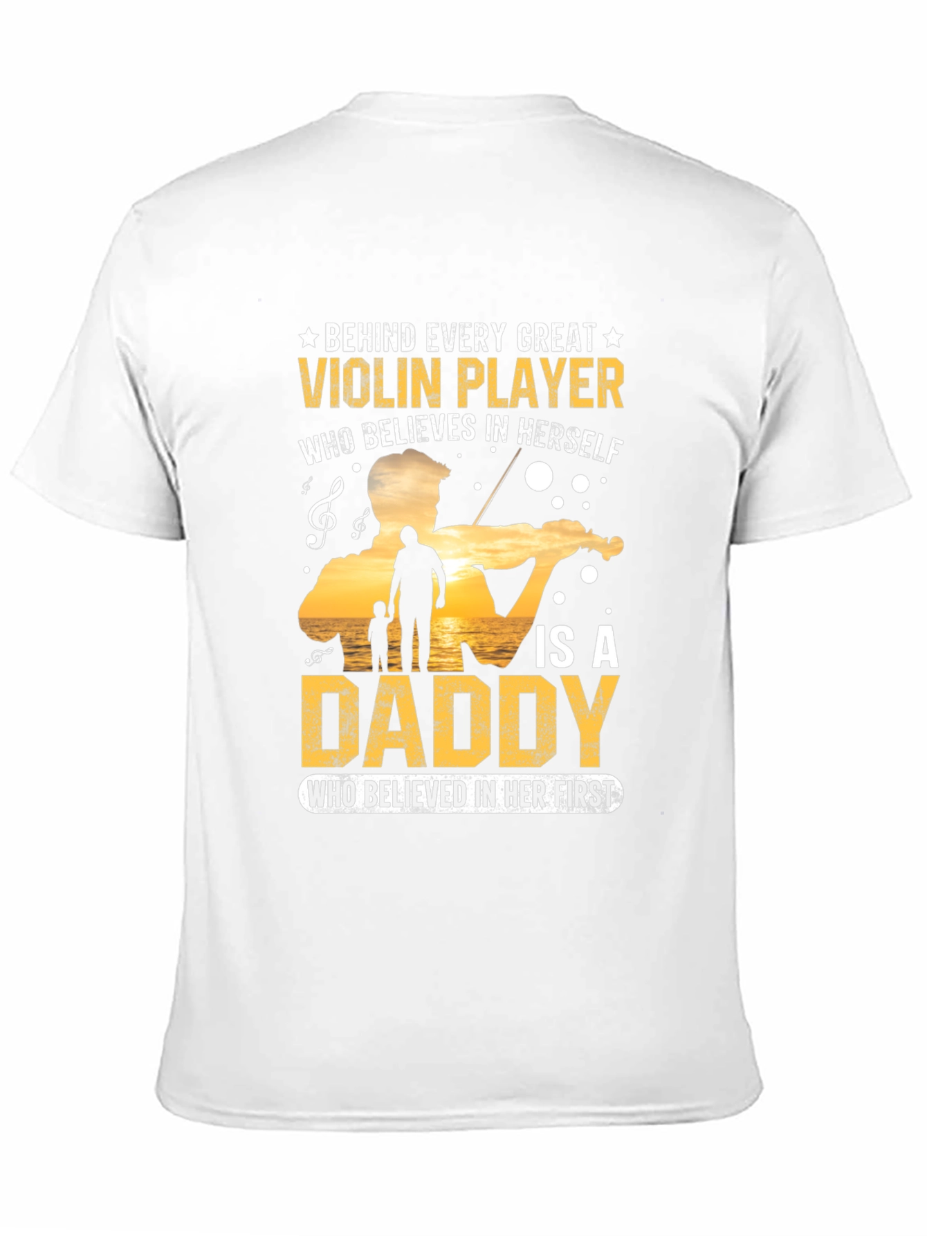 Violin Player Daddy T-Shirt - Musician Fathers Day Gift