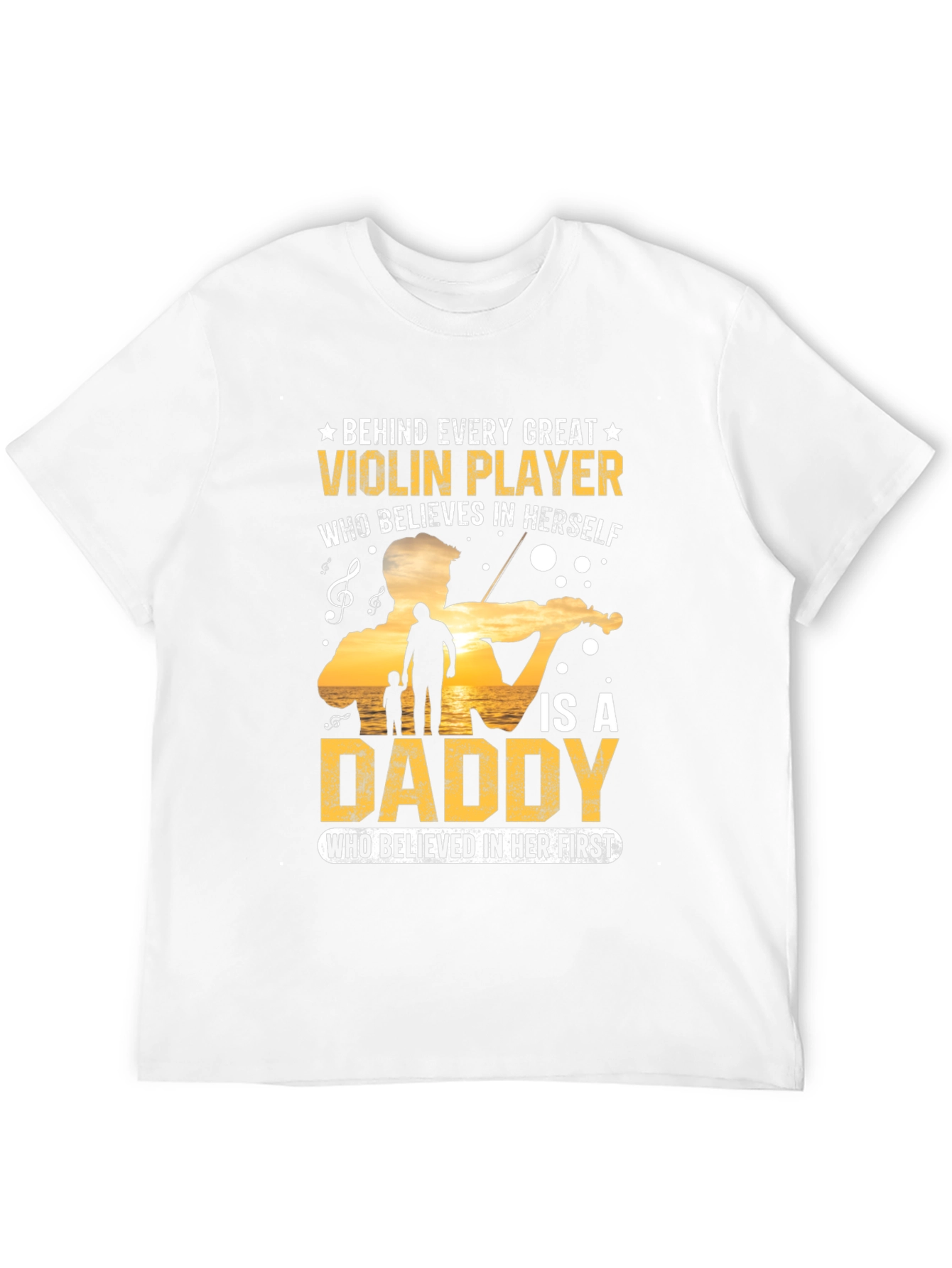 Violin Player Daddy T-Shirt - Musician Fathers Day Gift