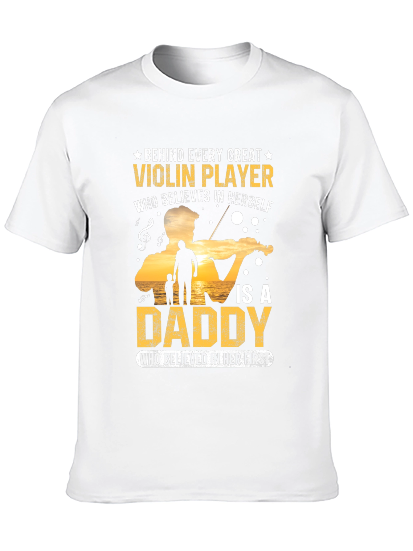 Violin Player Daddy T-Shirt - Musician Fathers Day Gift