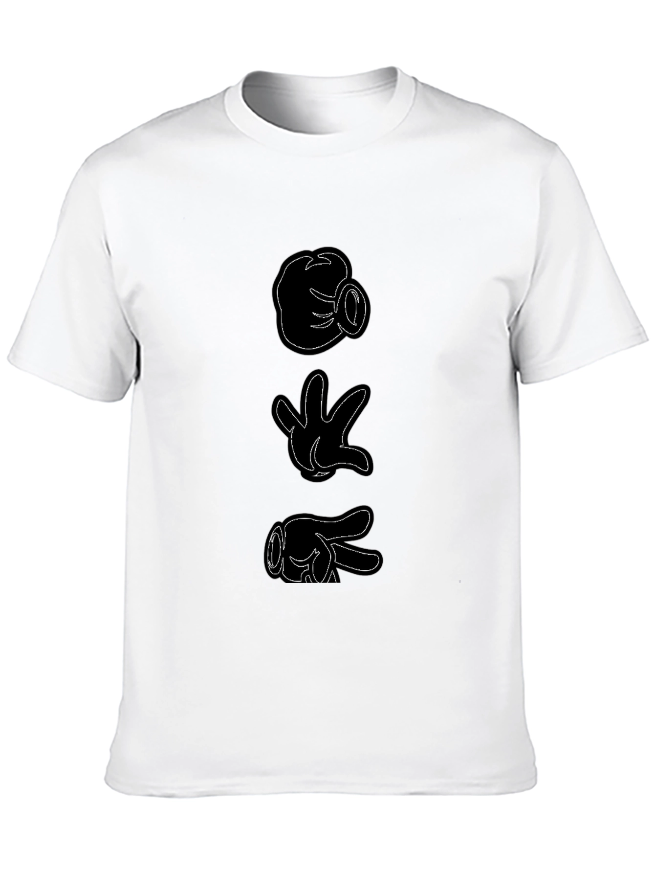 Rock Paper Scissors Graphic Tee - Black