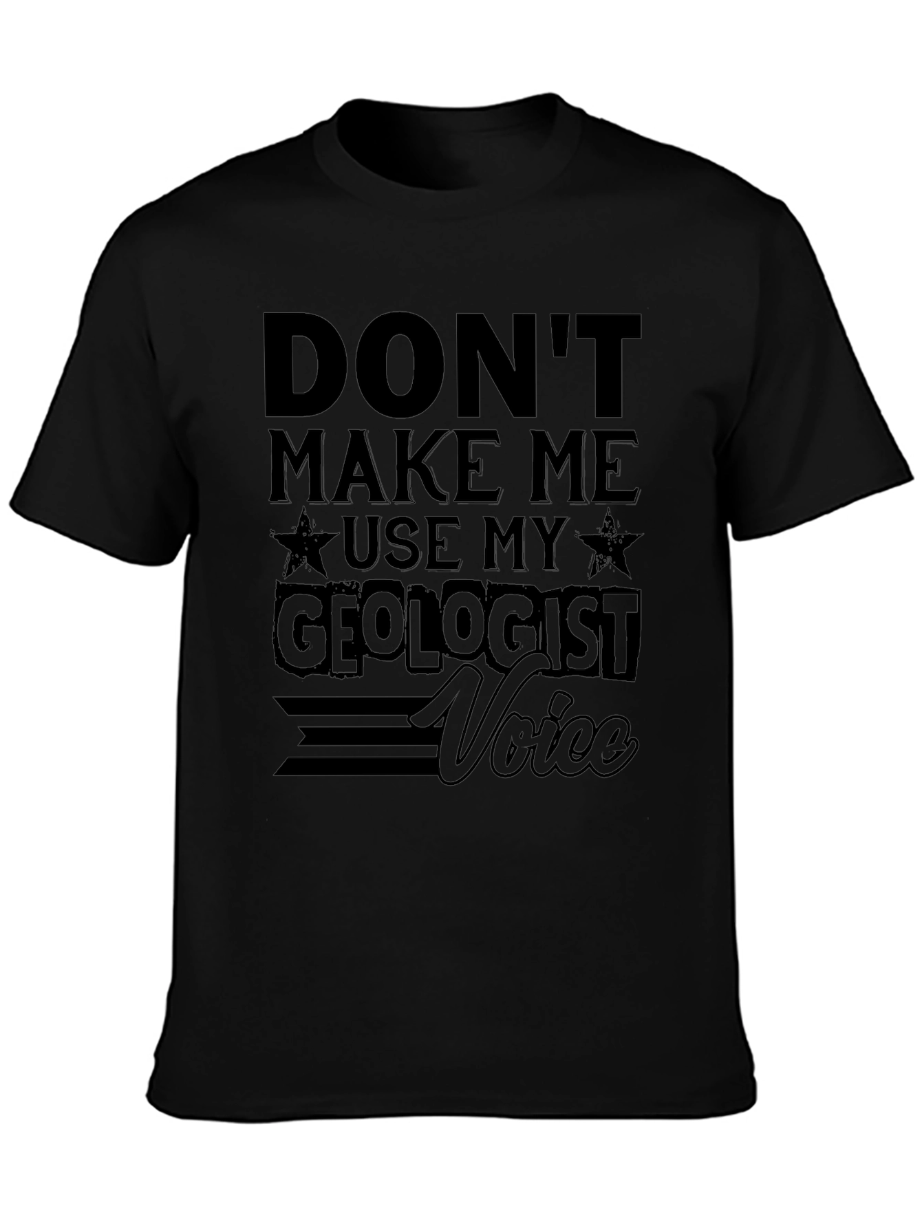 Geologist Voice Graphic Tee - Black