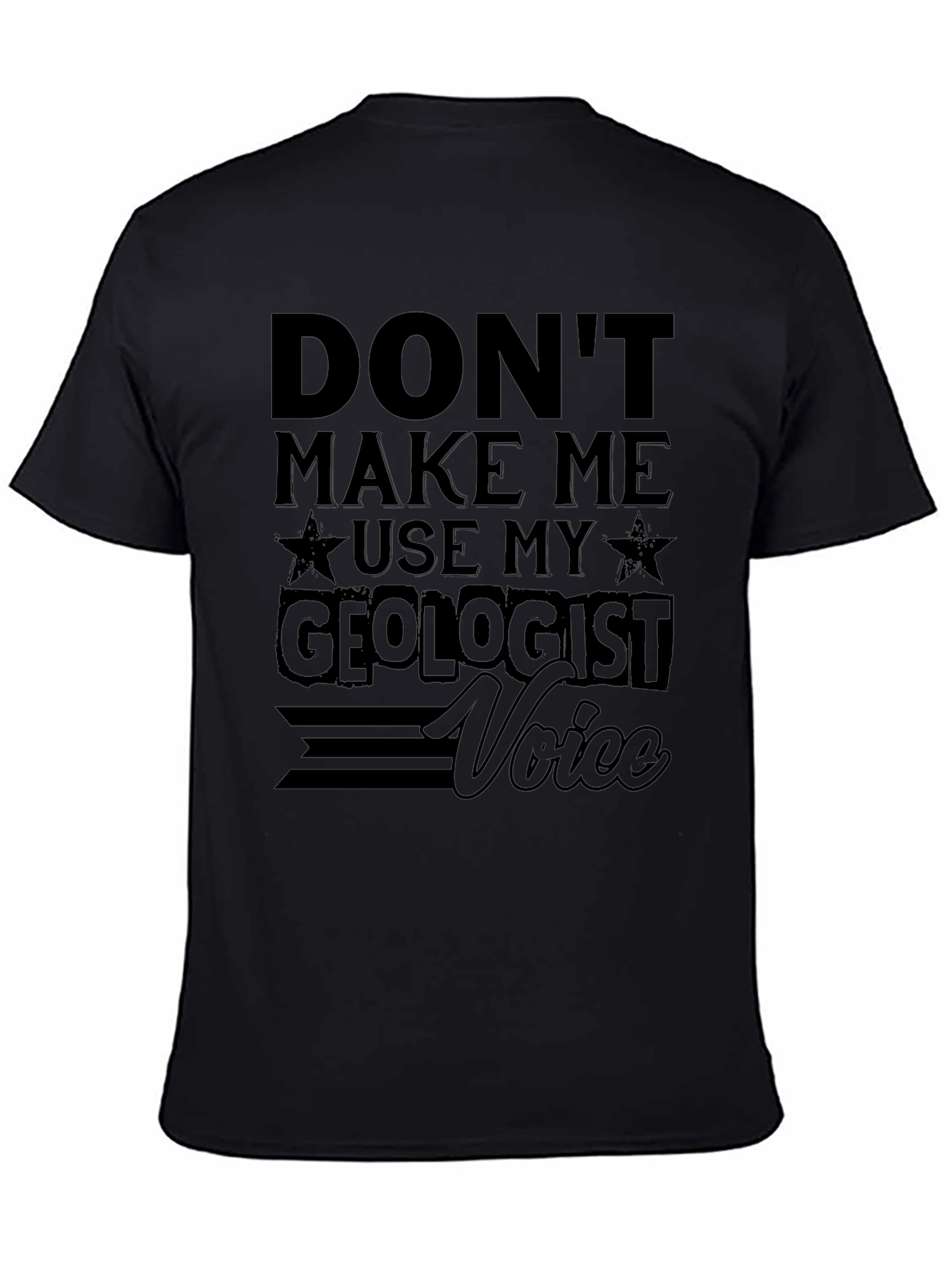 Geologist Voice Graphic Tee - Black