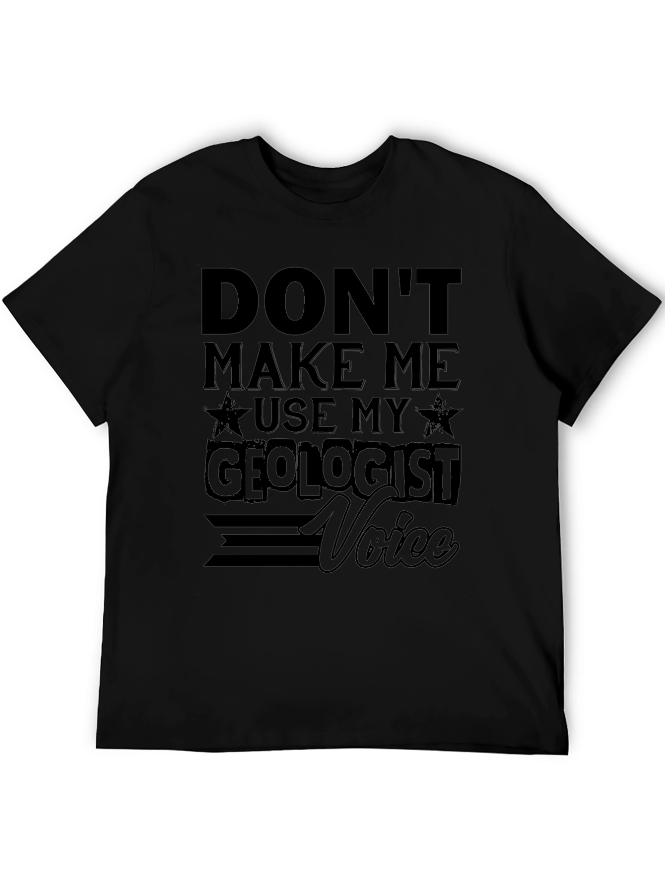 Geologist Voice Graphic Tee - Black
