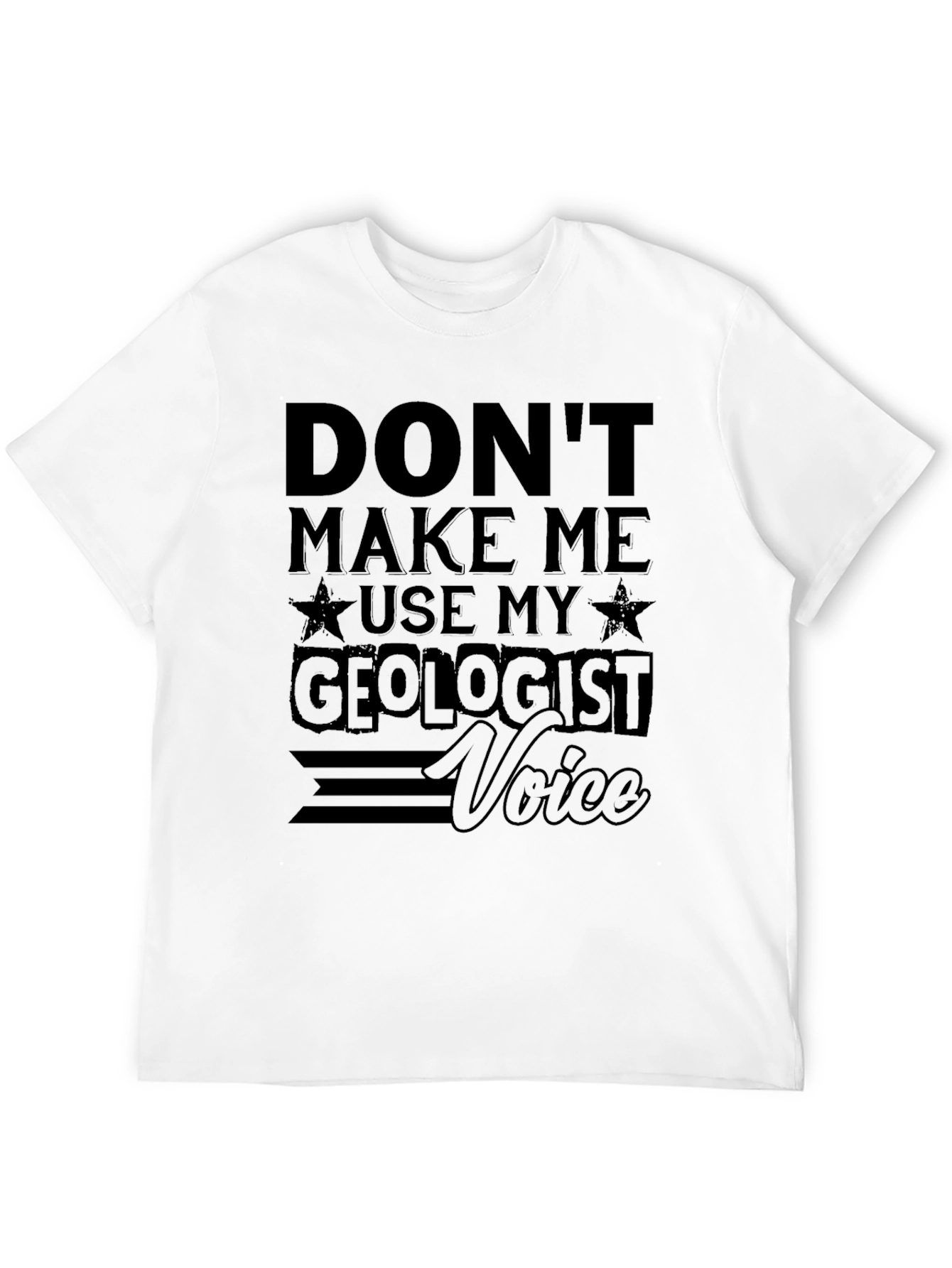 Geologist Voice Graphic Tee - Black