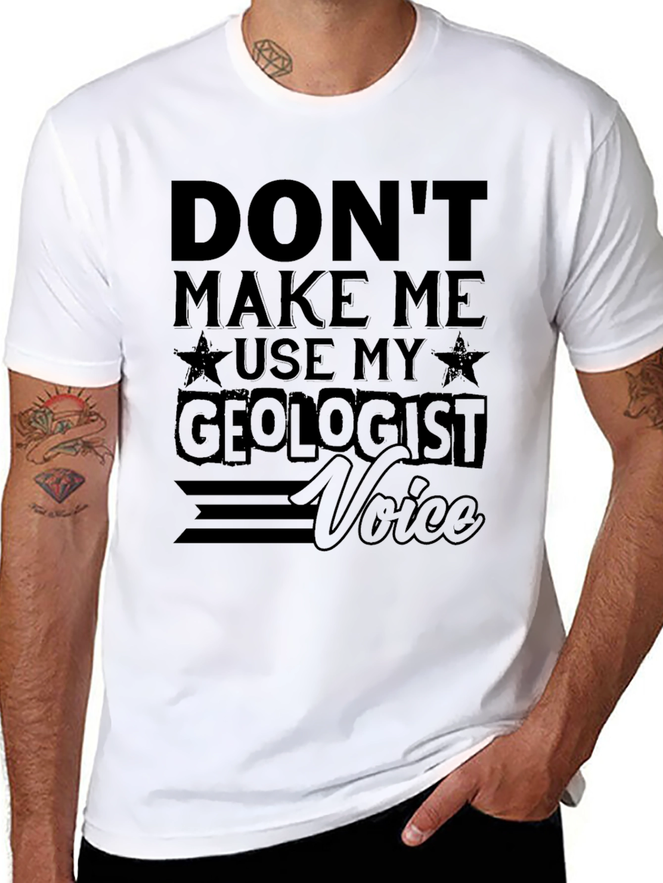 Geologist Voice Graphic Tee - Black