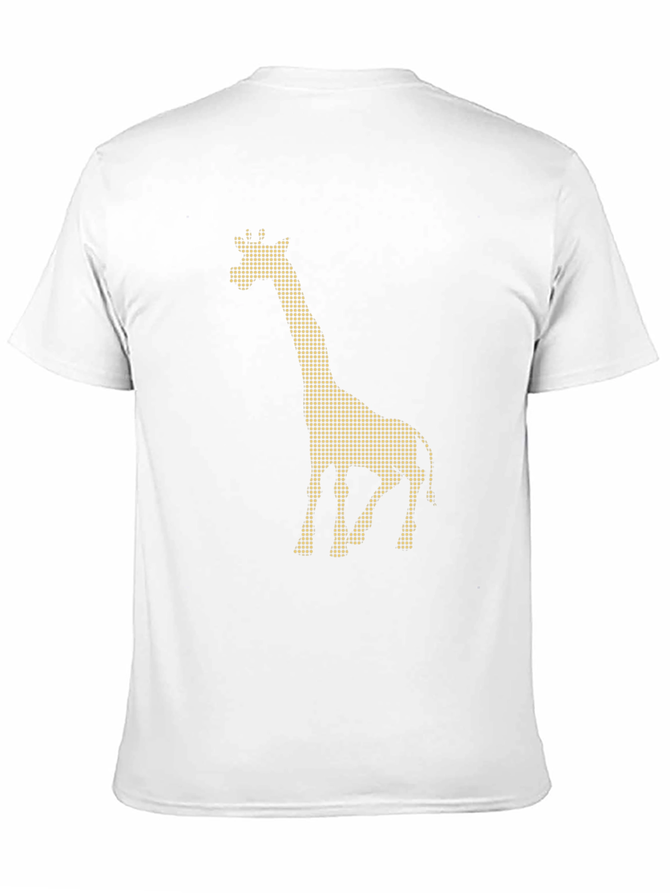 Giraffe Dot Pattern Black T-Shirt