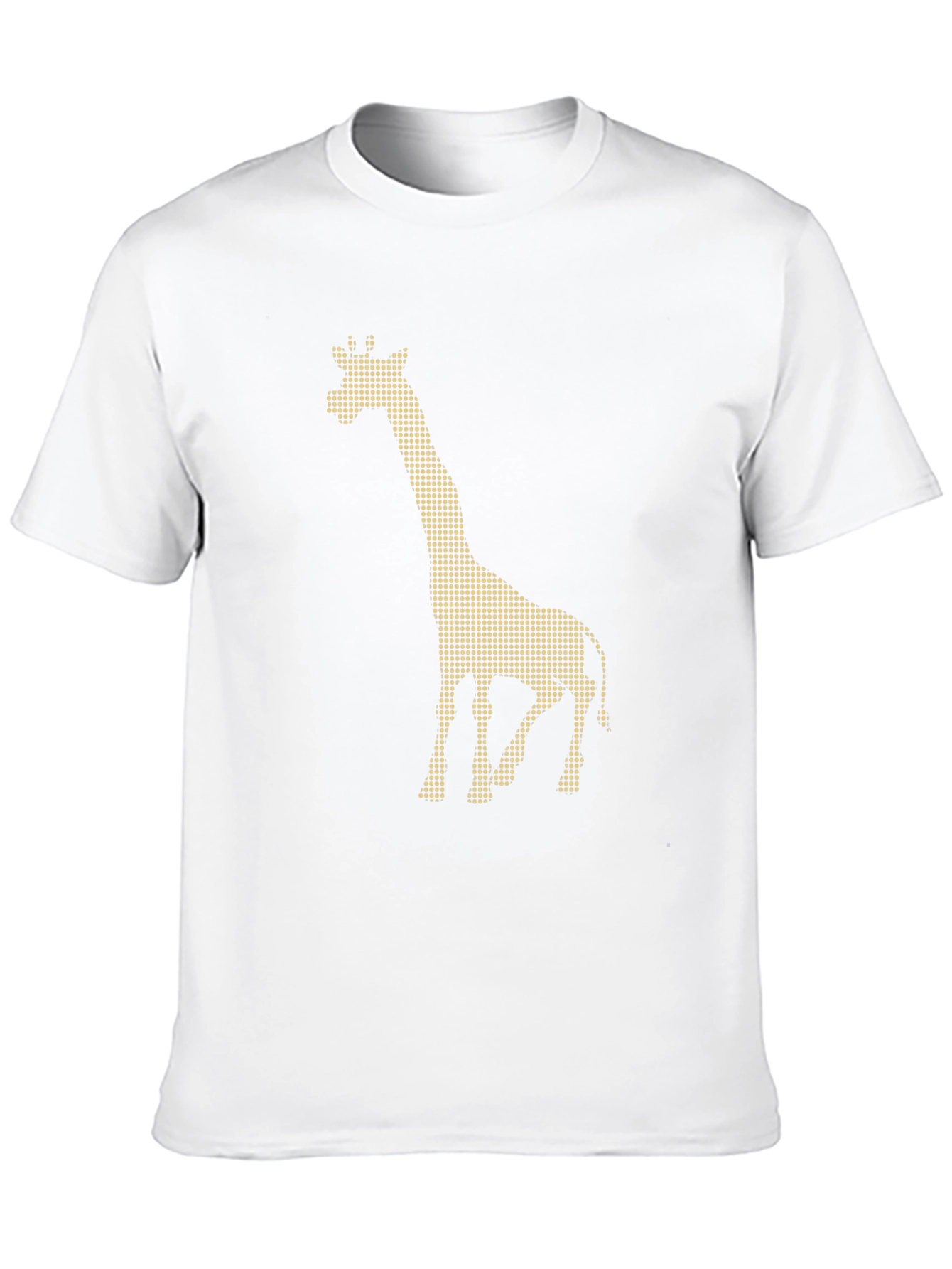 Giraffe Dot Pattern Black T-Shirt