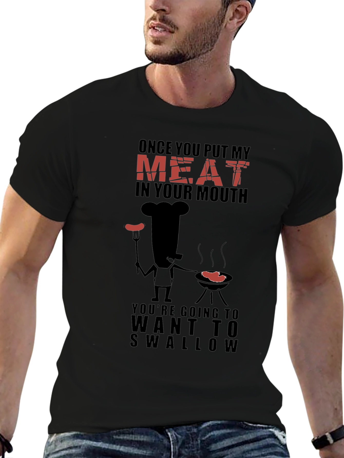 Funny BBQ Grilling T-Shirt - Meat Lover