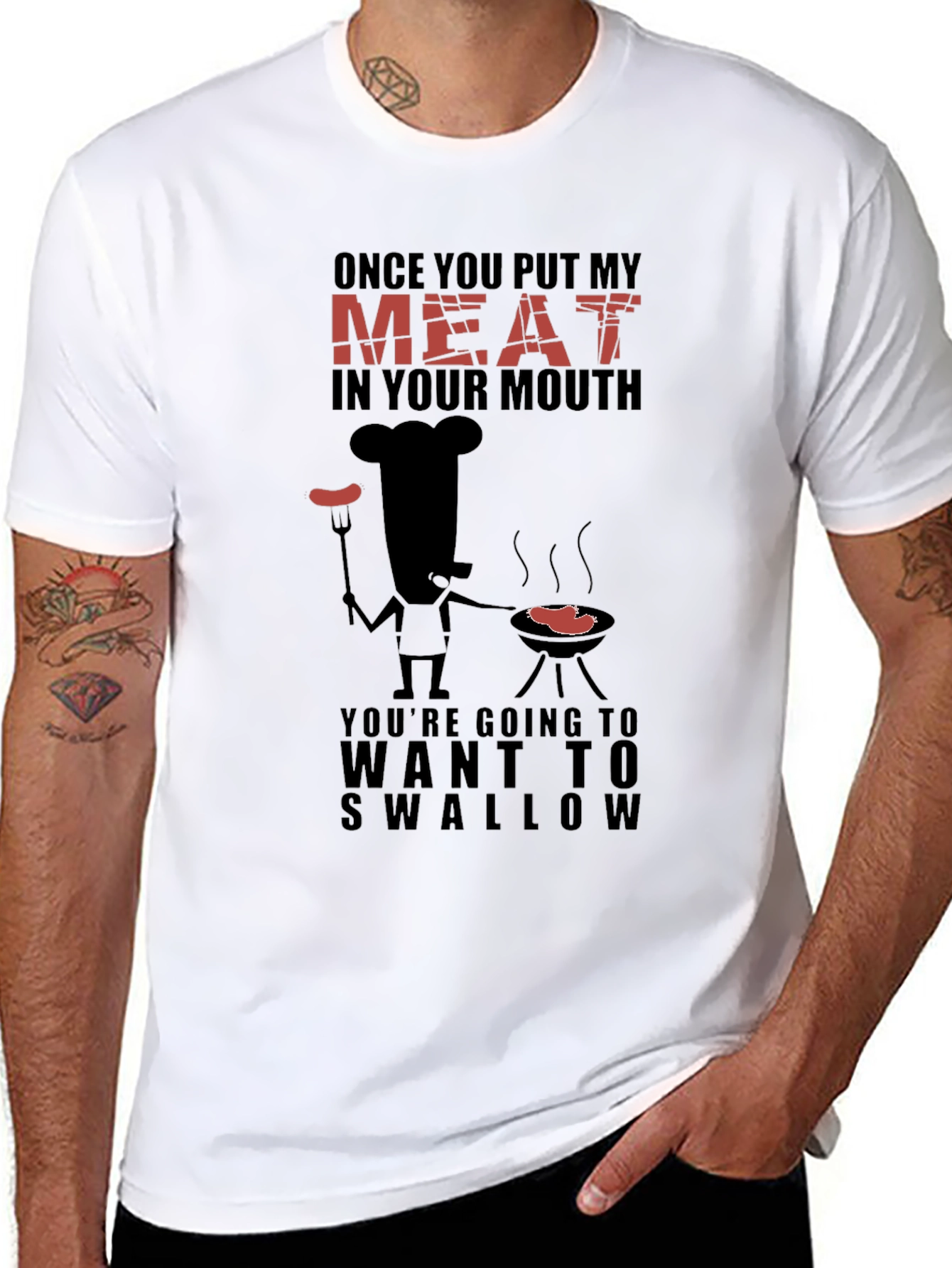 Funny BBQ Grilling T-Shirt - Meat Lover