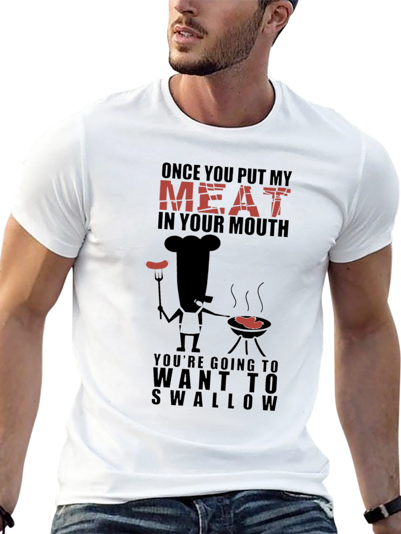 Funny BBQ Grilling T-Shirt - Meat Lover