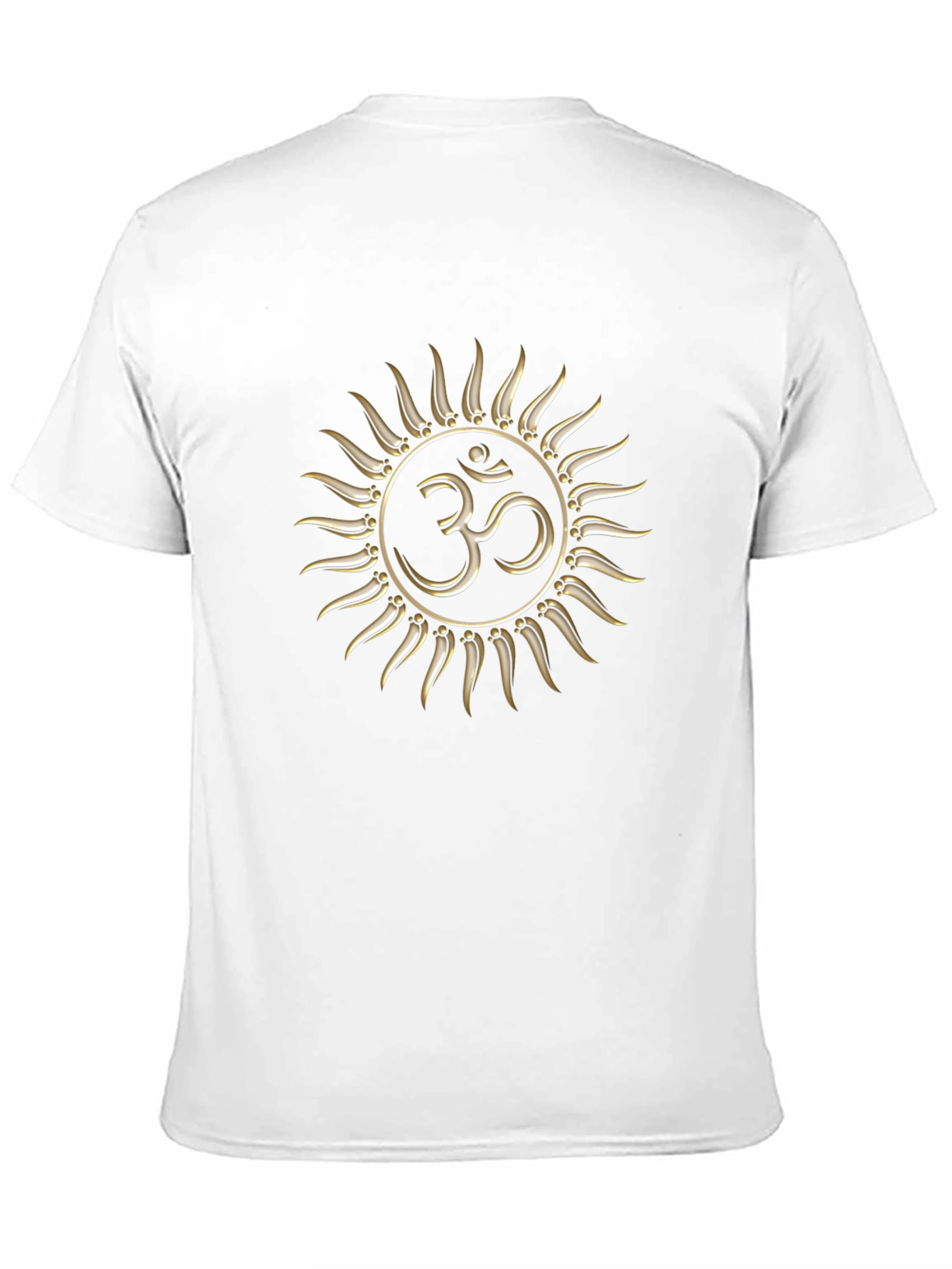 Om Symbol Sun Graphic Black T-Shirt
